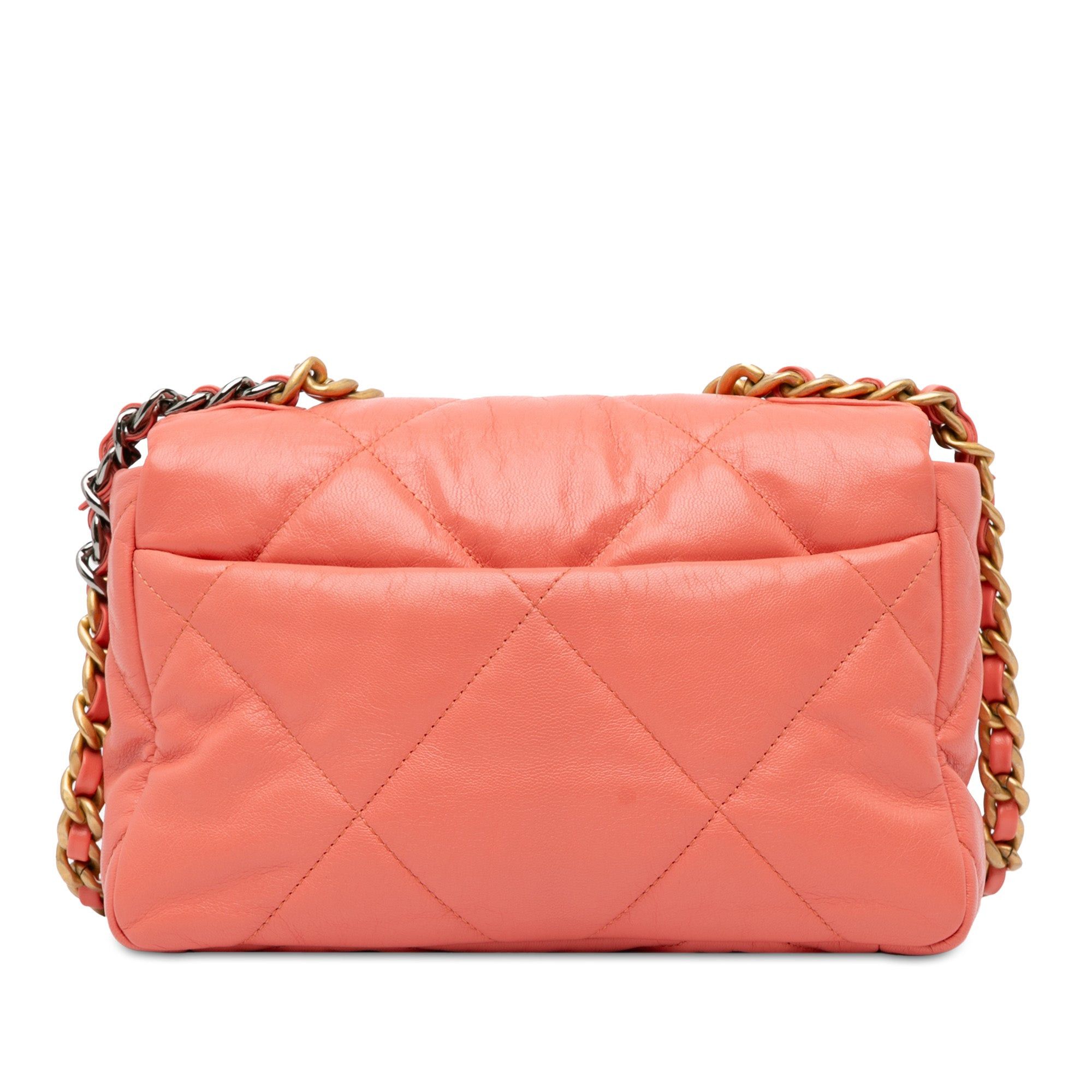 Chanel Chanel Medium Lambskin 19 Flap Pink Size ONE SIZE - 3 Thumbnail