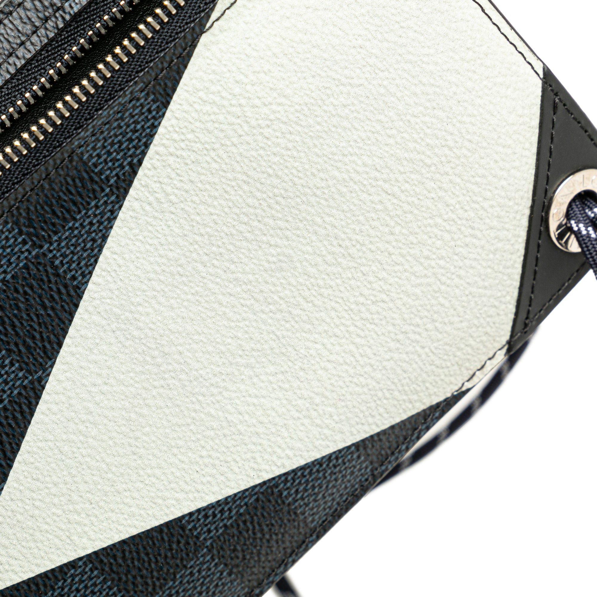 Louis Vuitton Louis Vuitton Damier Cobalt Americas Cup Regatta Phone Holder Crossbody Blue Size ONE SIZE - 8 Thumbnail