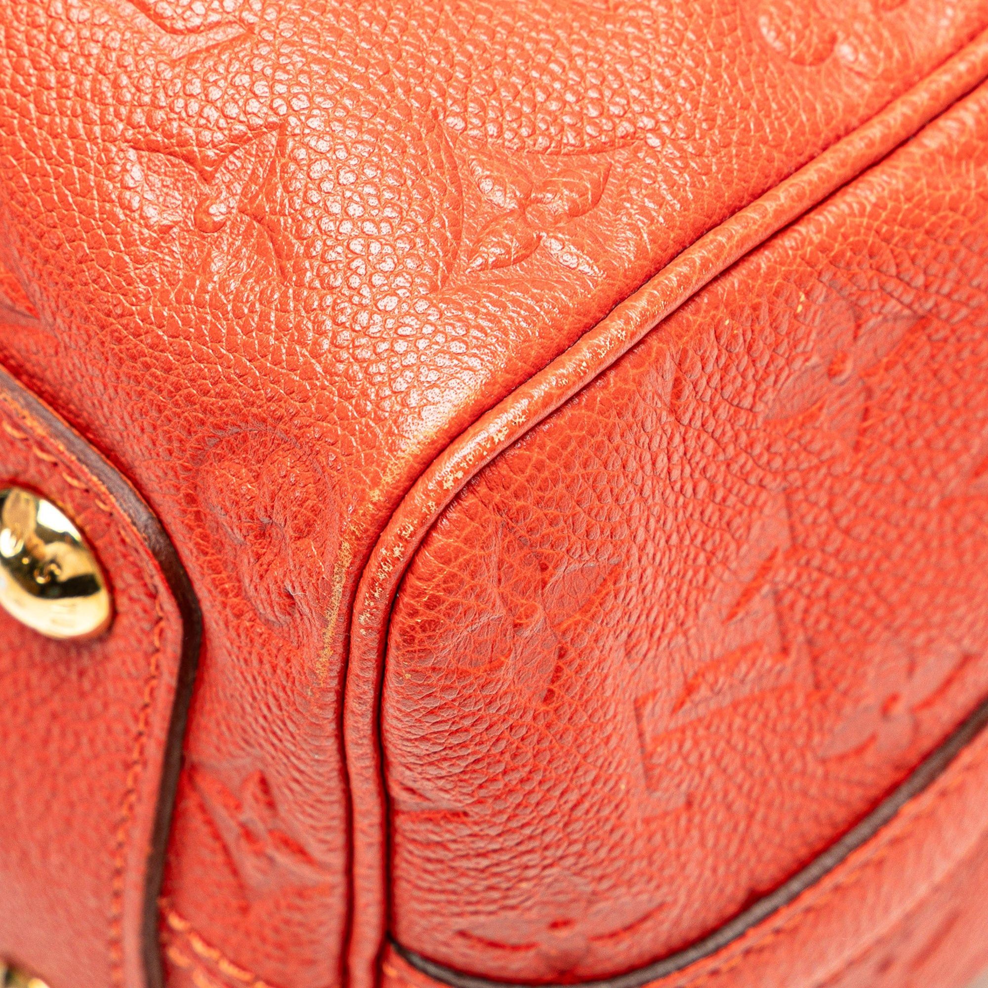 Louis Vuitton Louis Vuitton Monogram Empreinte Speedy Bandouliere 25 Red Size ONE SIZE - 9 Thumbnail