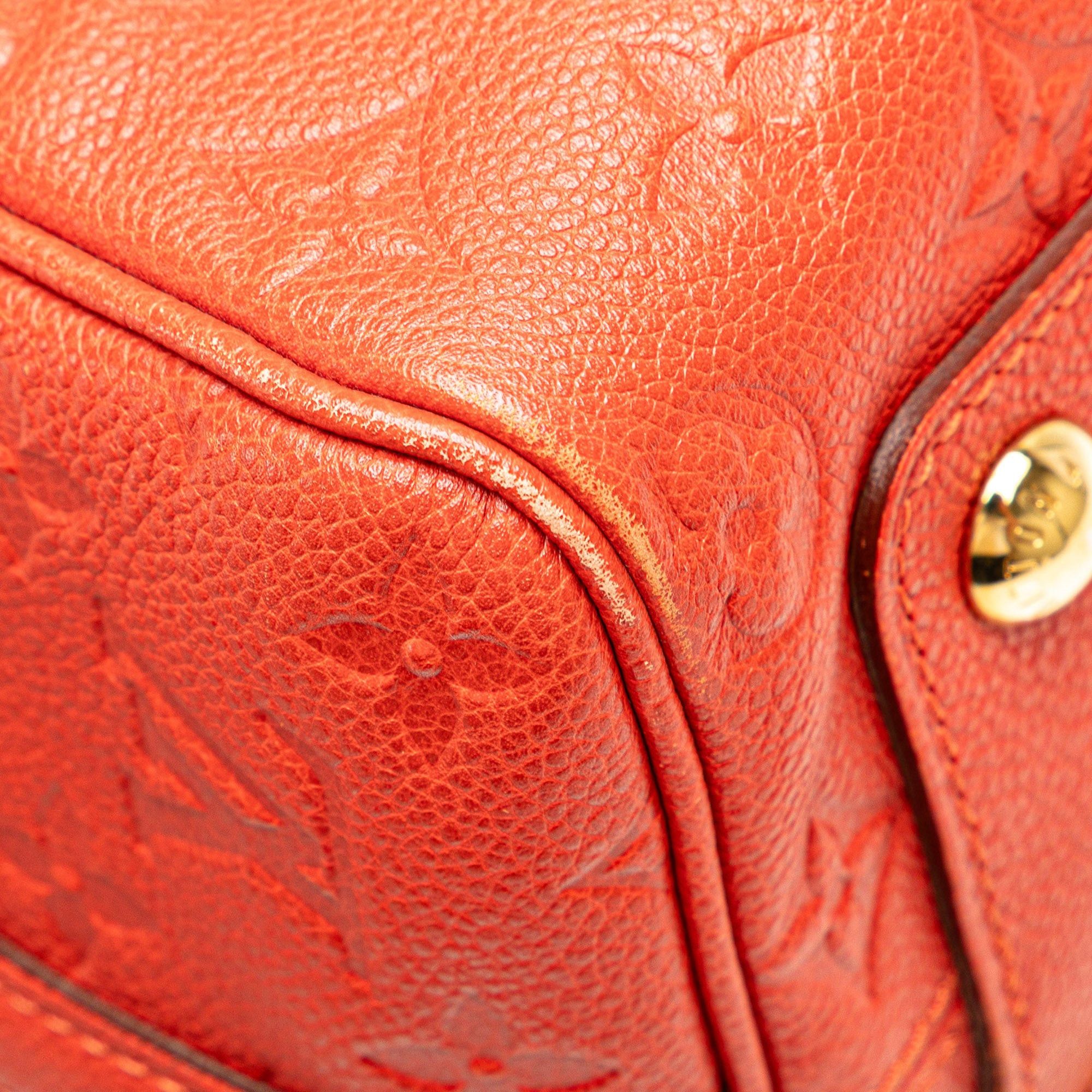 Louis Vuitton Louis Vuitton Monogram Empreinte Speedy Bandouliere 25 Red Size ONE SIZE - 8 Thumbnail