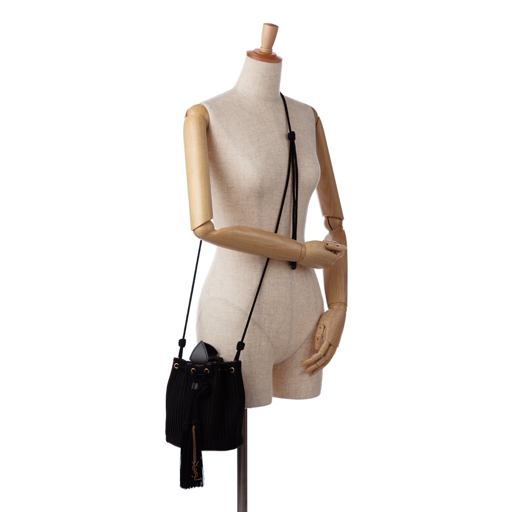 Saint Laurent Paris Saint Laurent Anja Bucket Bag Black Size ONE SIZE - 11 Thumbnail