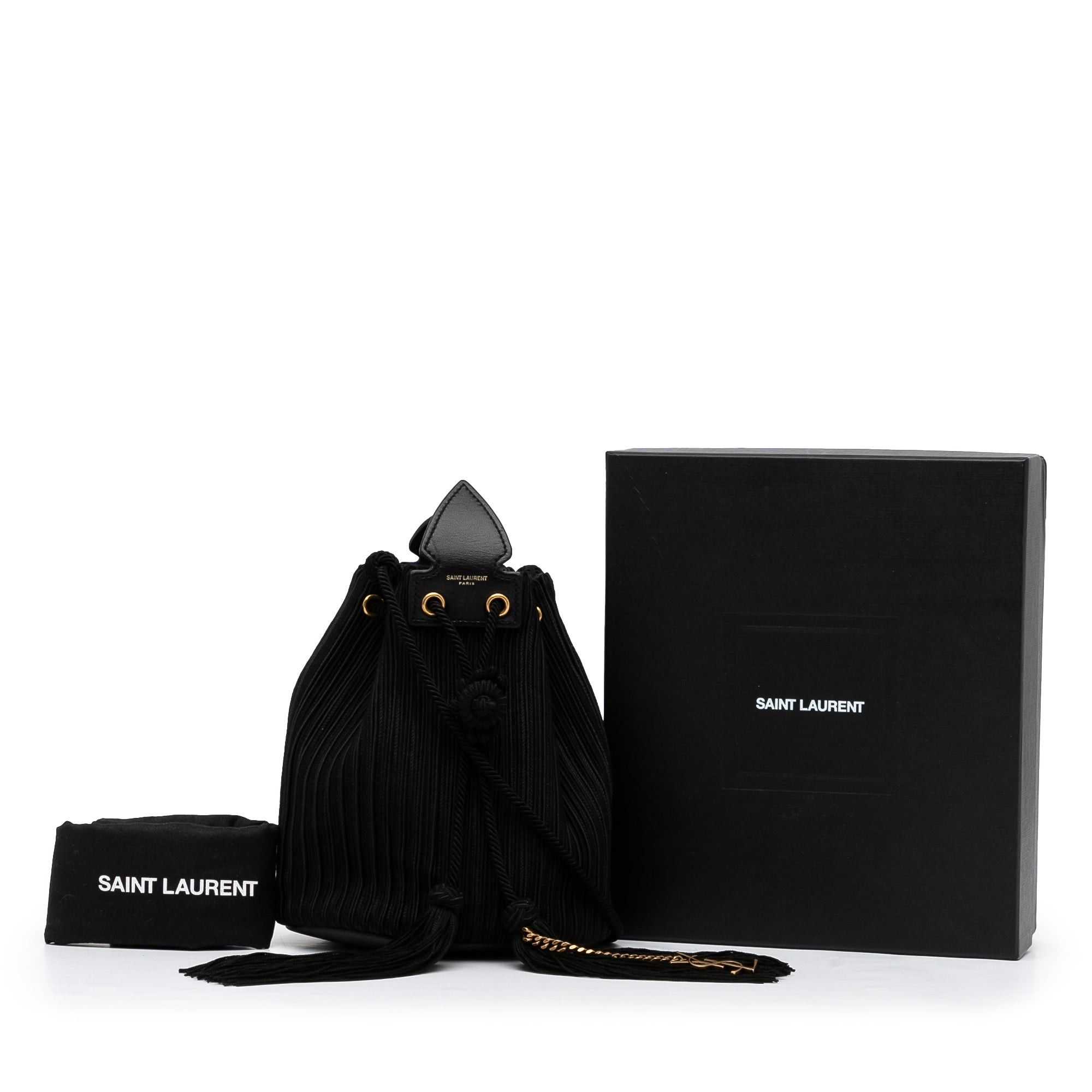Saint Laurent Paris Saint Laurent Anja Bucket Bag Black Size ONE SIZE - 12 Thumbnail