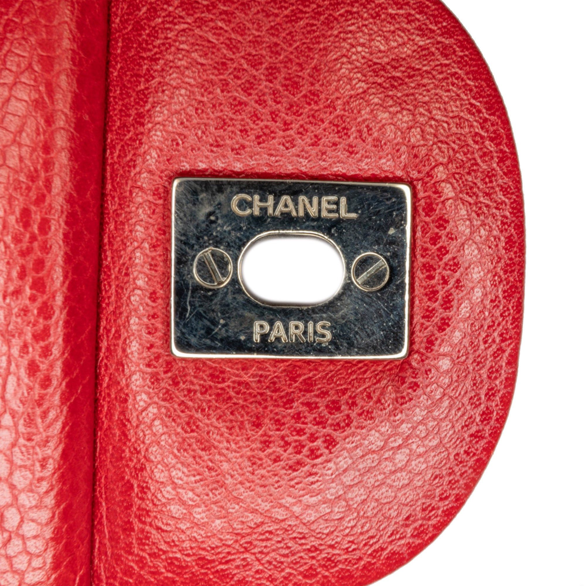 Chanel Chanel Maxi Classic Caviar Double Flap Red Size ONE SIZE - 7 Thumbnail