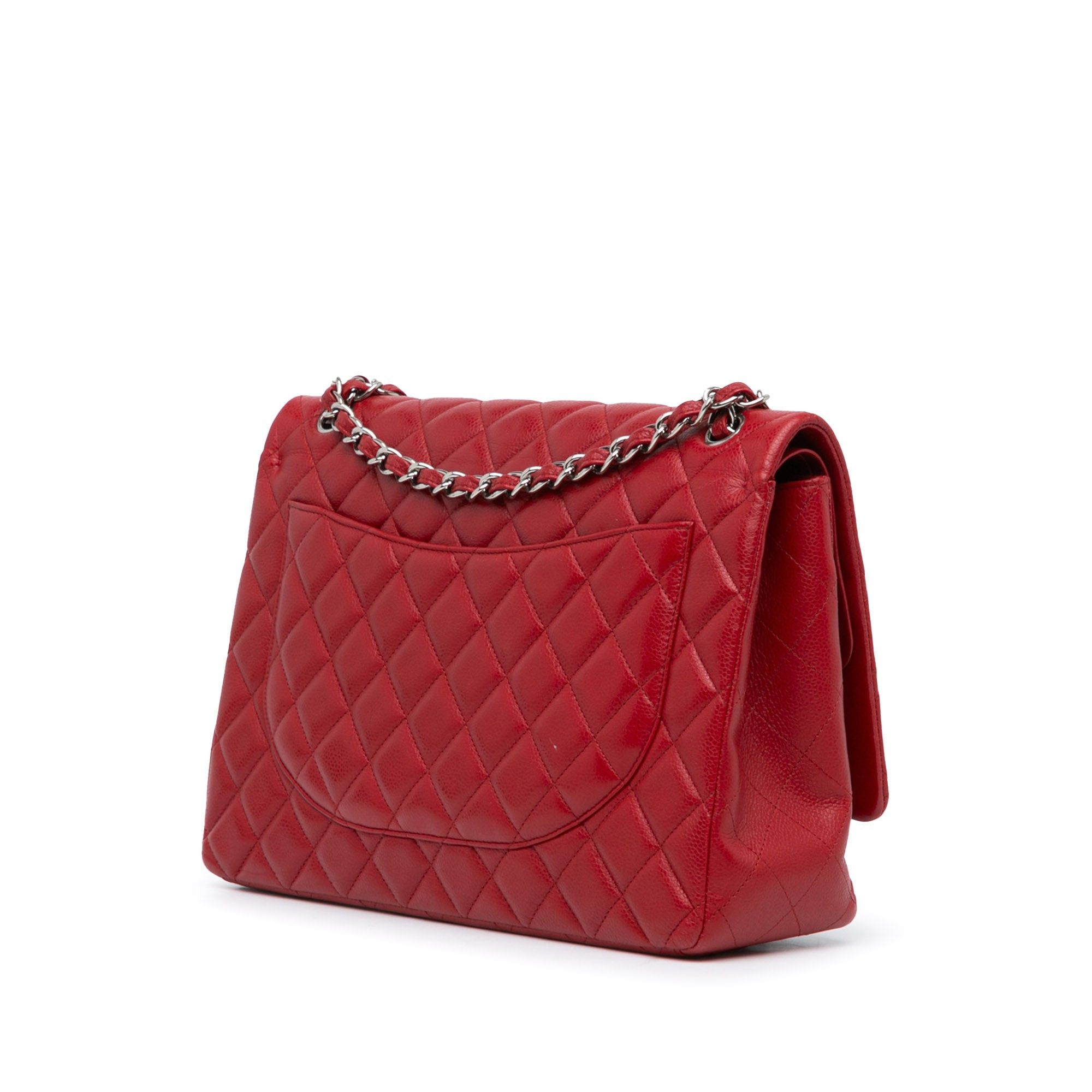 Chanel Chanel Maxi Classic Caviar Double Flap Red Size ONE SIZE - 2 Thumbnail
