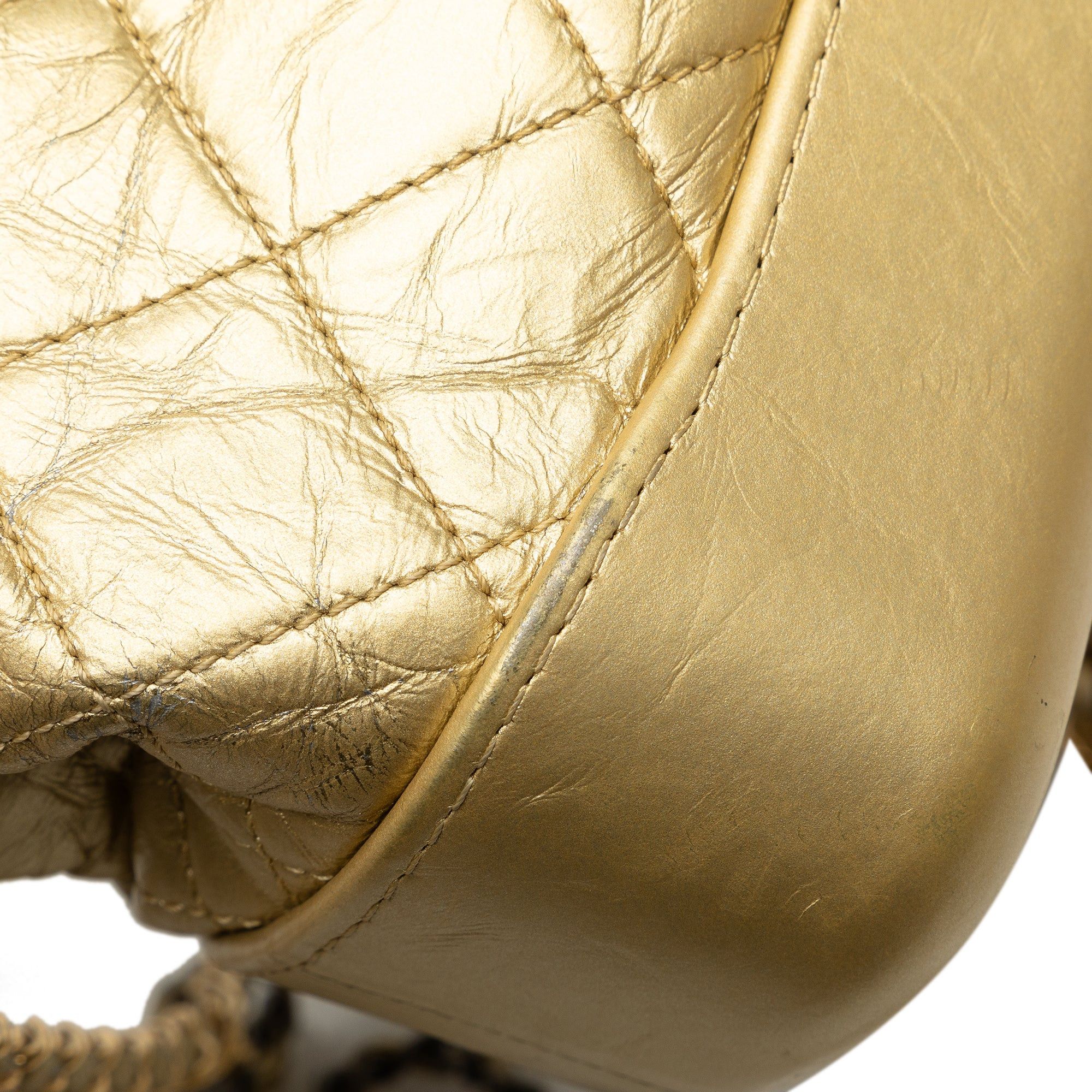 Chanel Chanel Small Metallic Lambskin Gabrielle Crossbody Gold Size ONE SIZE - 10 Thumbnail
