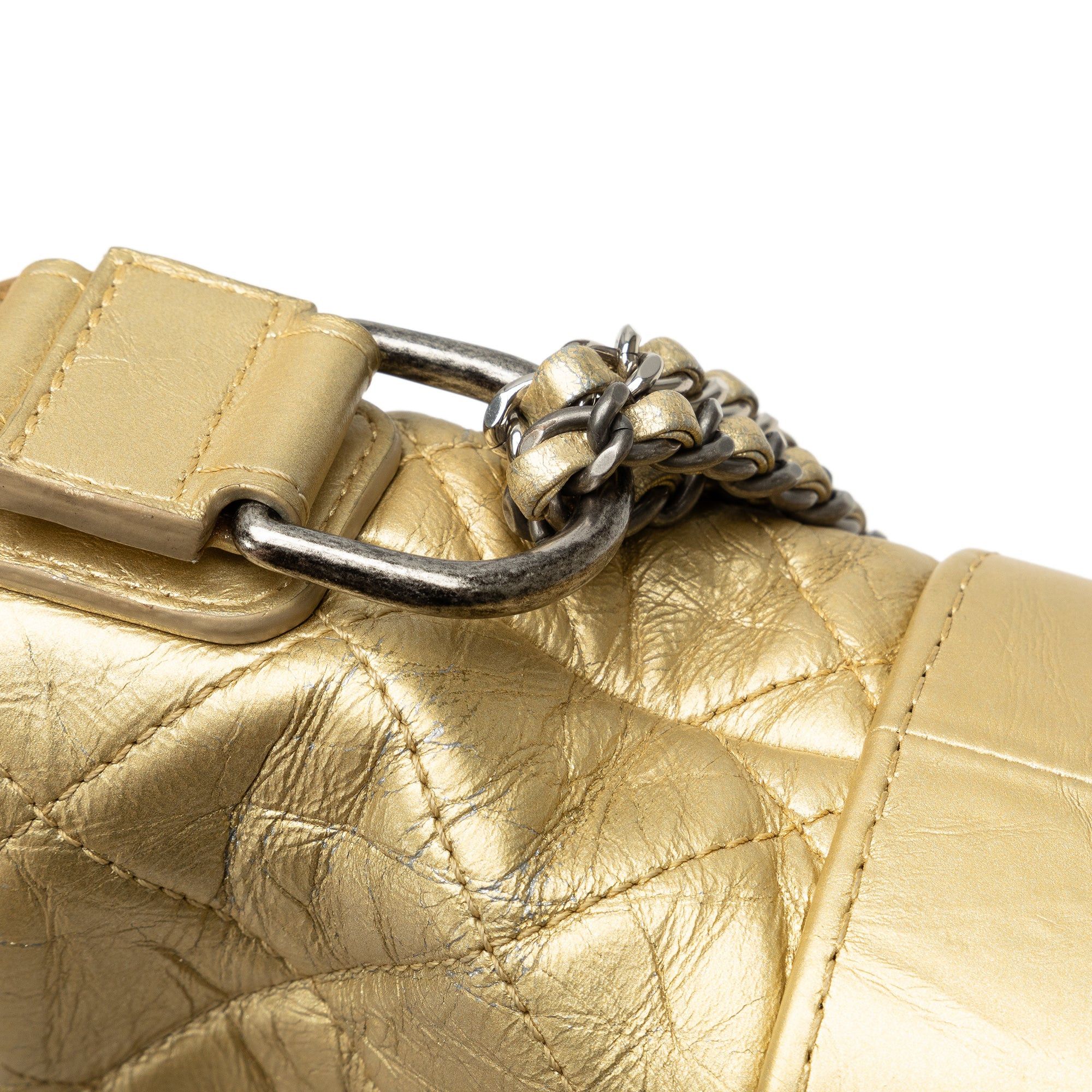 Chanel Chanel Small Metallic Lambskin Gabrielle Crossbody Gold Size ONE SIZE - 12 Thumbnail