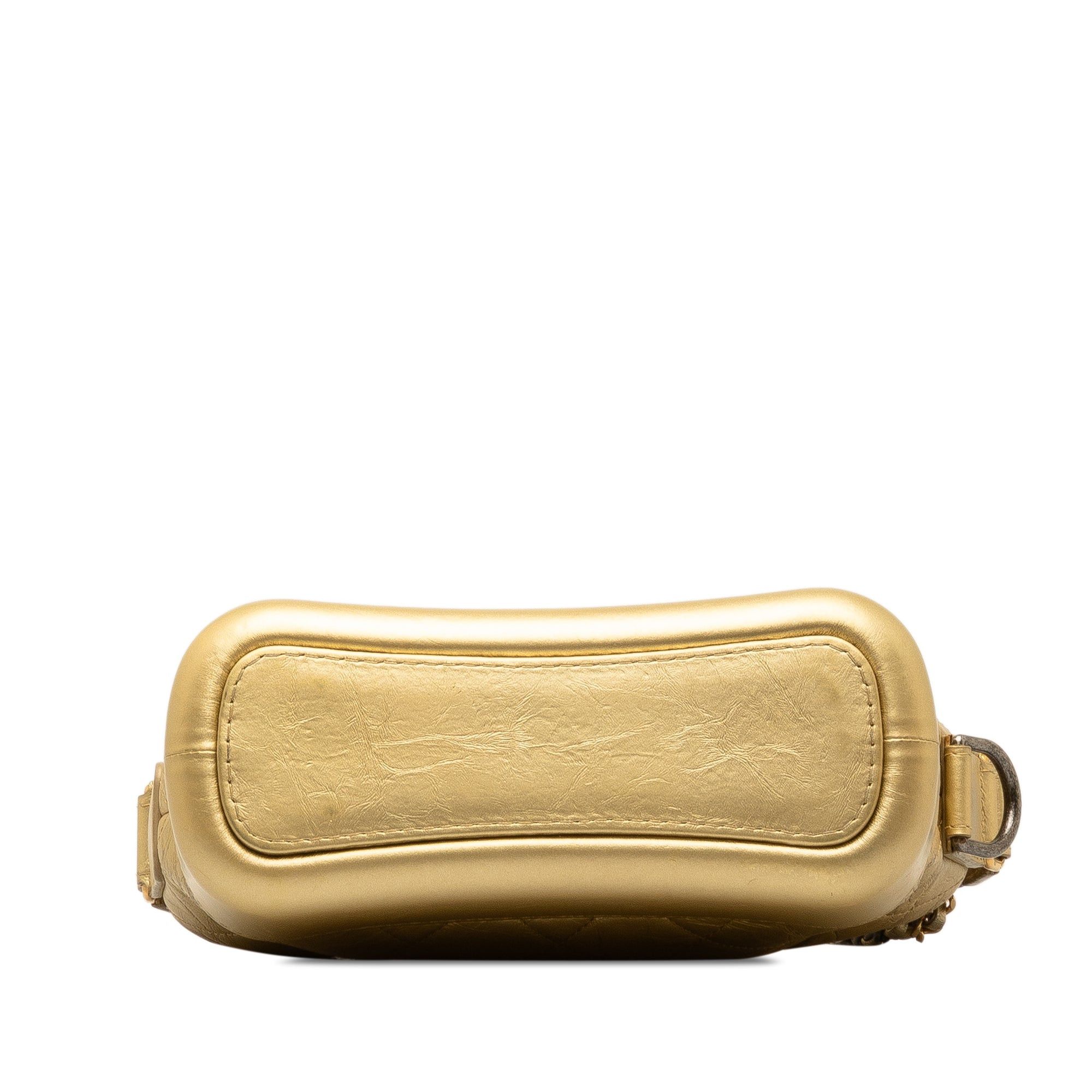 Chanel Chanel Small Metallic Lambskin Gabrielle Crossbody Gold Size ONE SIZE - 4 Thumbnail