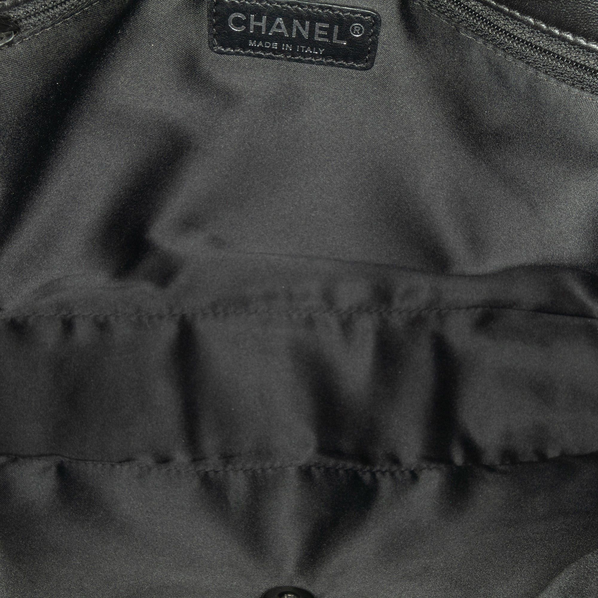 Chanel Chanel Jumbo Sequined Lambskin Moonlight On Water Flap Black Size ONE SIZE - 4 Thumbnail