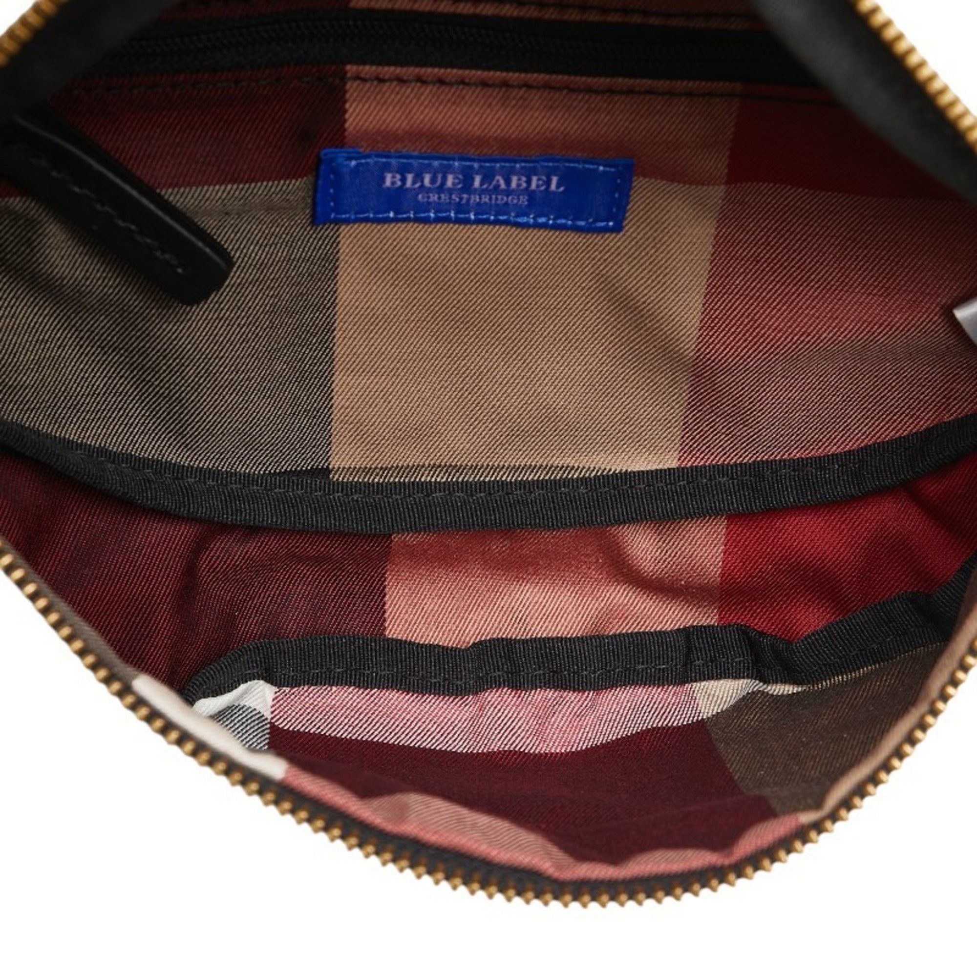Burberry Burberry Blue Label Check Body Bag Waist Silver Nylon Women's BURBERRY BLUE LABEL Size ONE SIZE - 4 Thumbnail