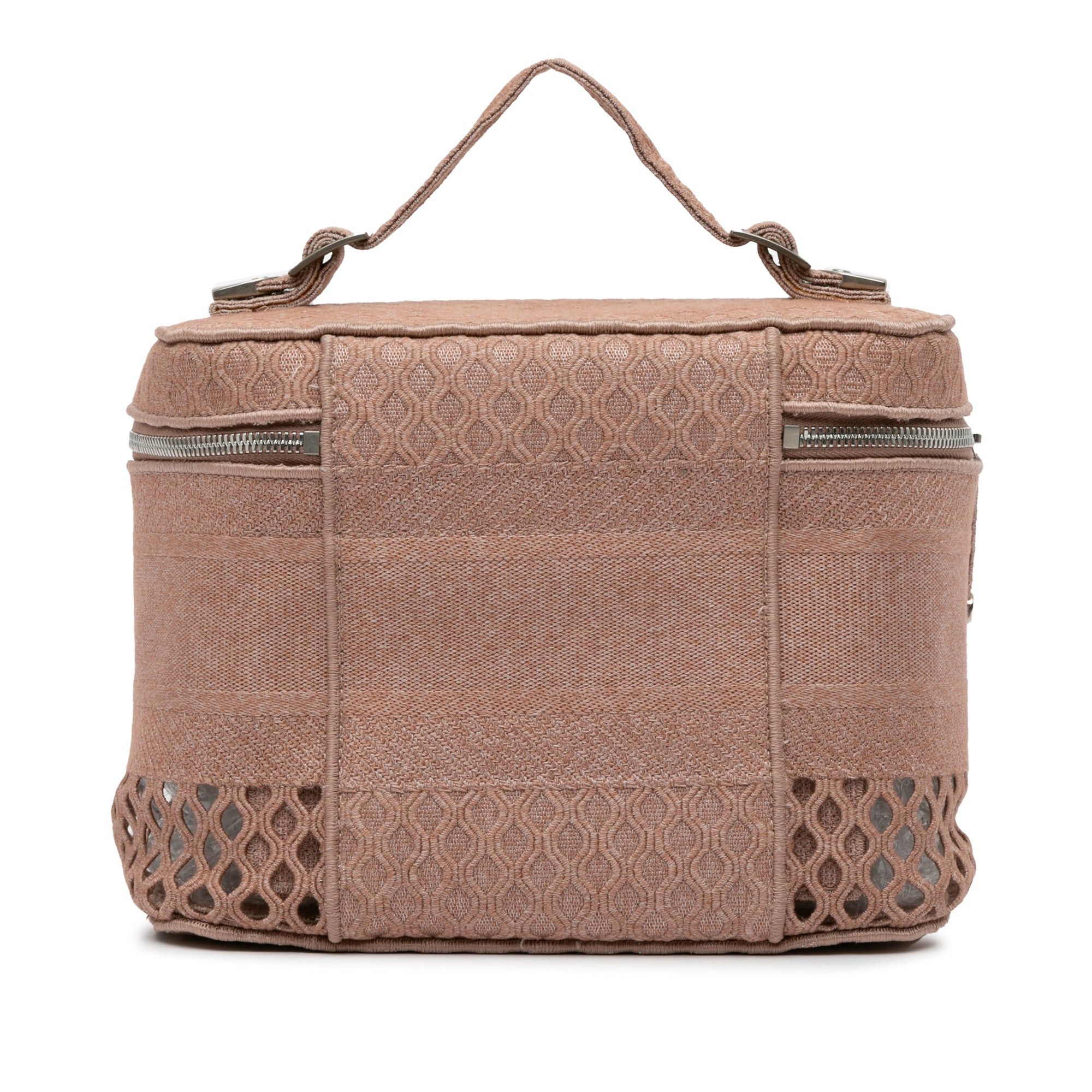 Dior Dior Mesh Embroidered Diortravel Vanity Case Pink Size ONE SIZE - 3 Thumbnail
