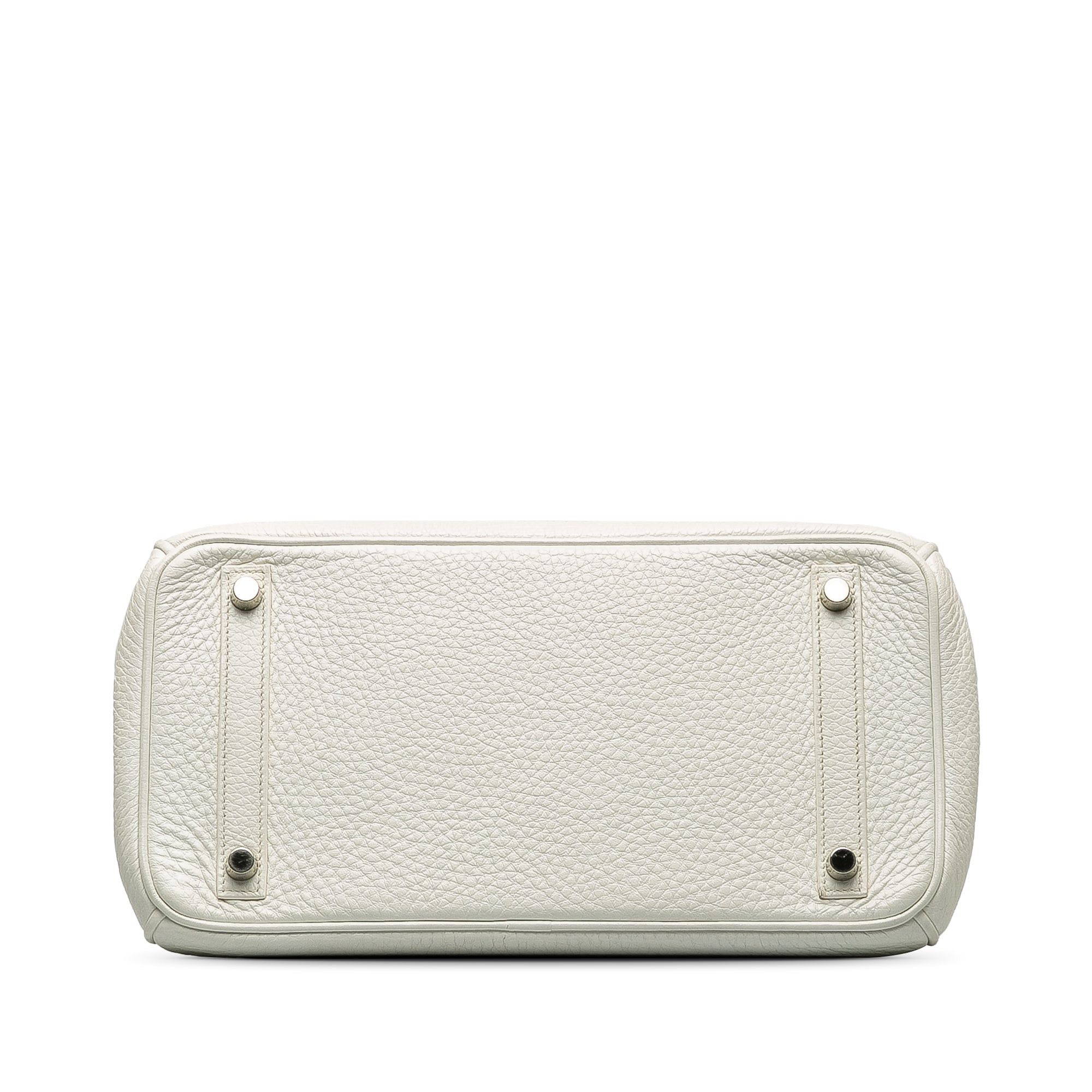 Hermes Hermès Clemence Birkin 30 White Size ONE SIZE - 4 Thumbnail