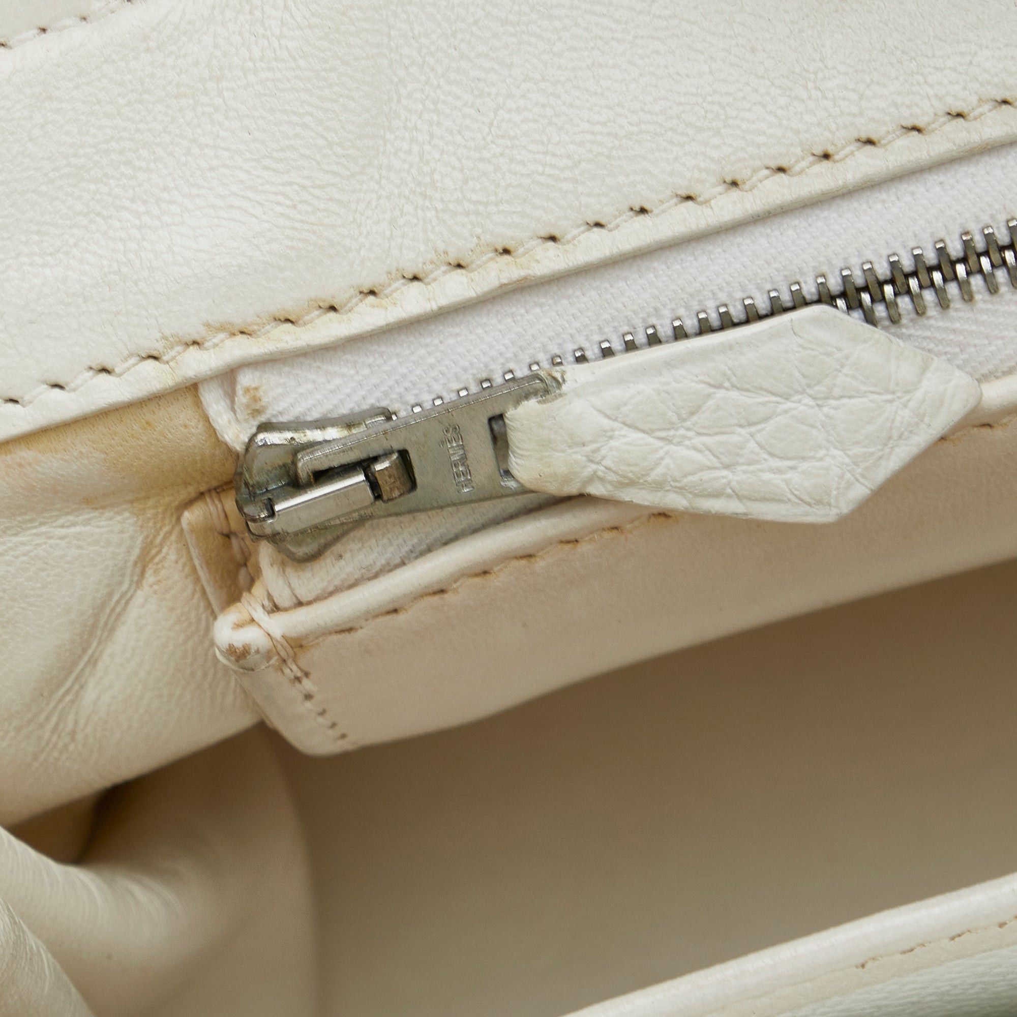 Hermes Hermès Clemence Birkin 30 White Size ONE SIZE - 12 Thumbnail