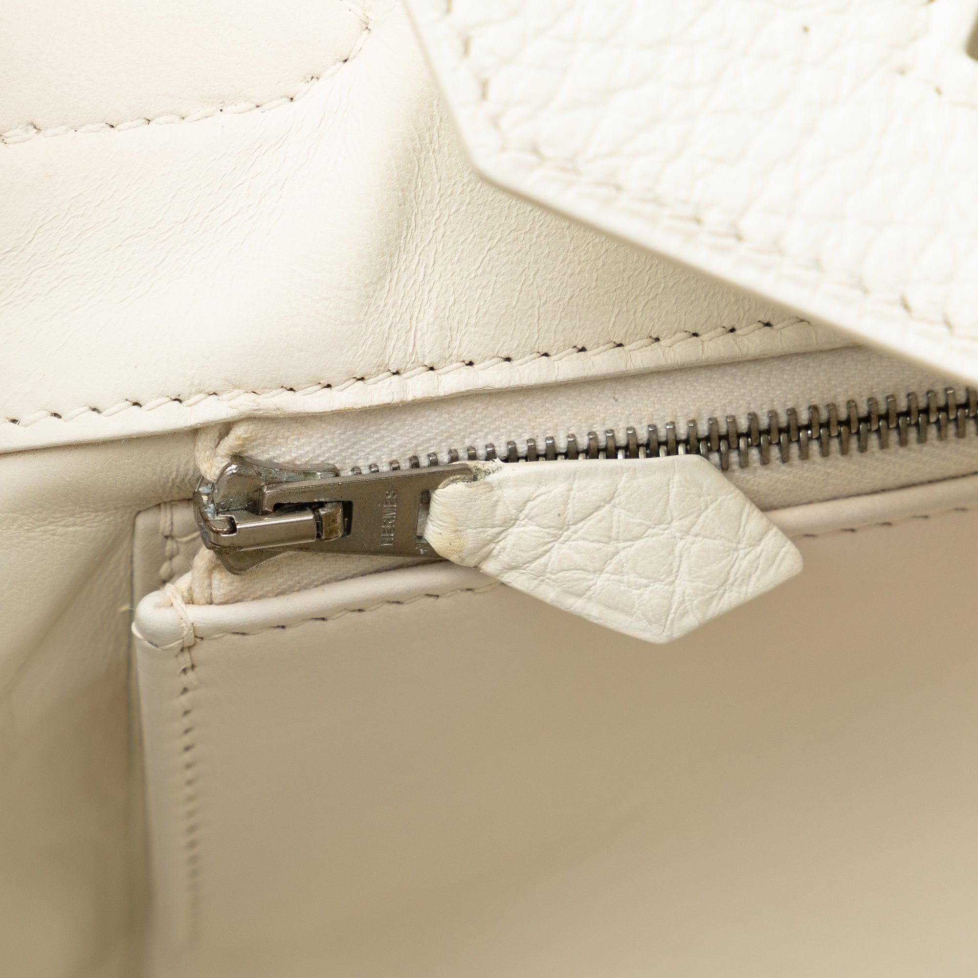 Hermes Hermès Clemence Birkin 30 White Size ONE SIZE - 8 Thumbnail