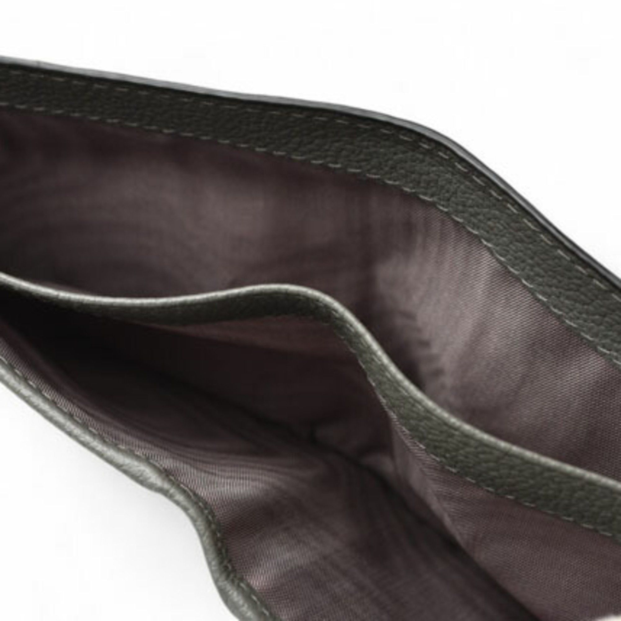 Prada PRADA Men's Wallet with Billfold 2MO513 Embossed Leather Black Grey Size ONE SIZE - 7 Thumbnail