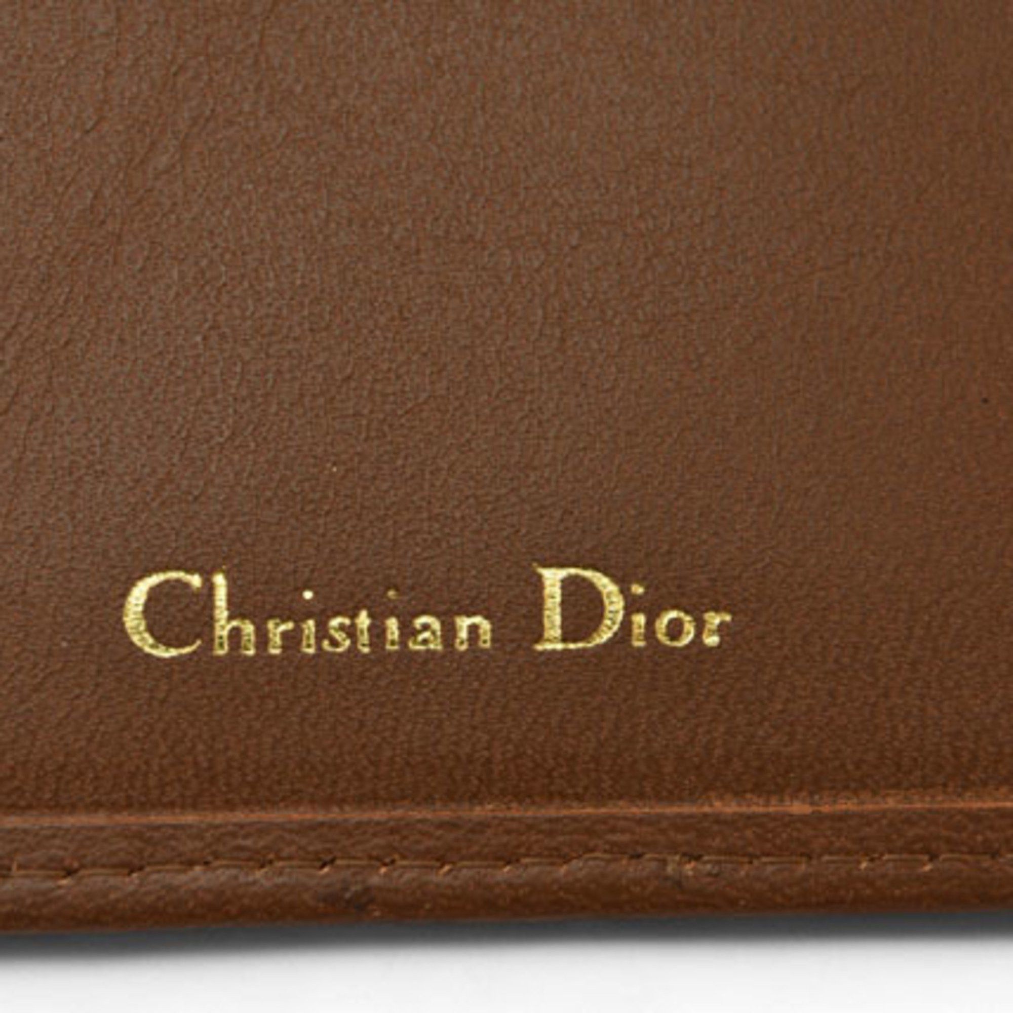 Dior Christian Dior Men's Bi-fold Black Brown Size ONE SIZE - 7 Thumbnail