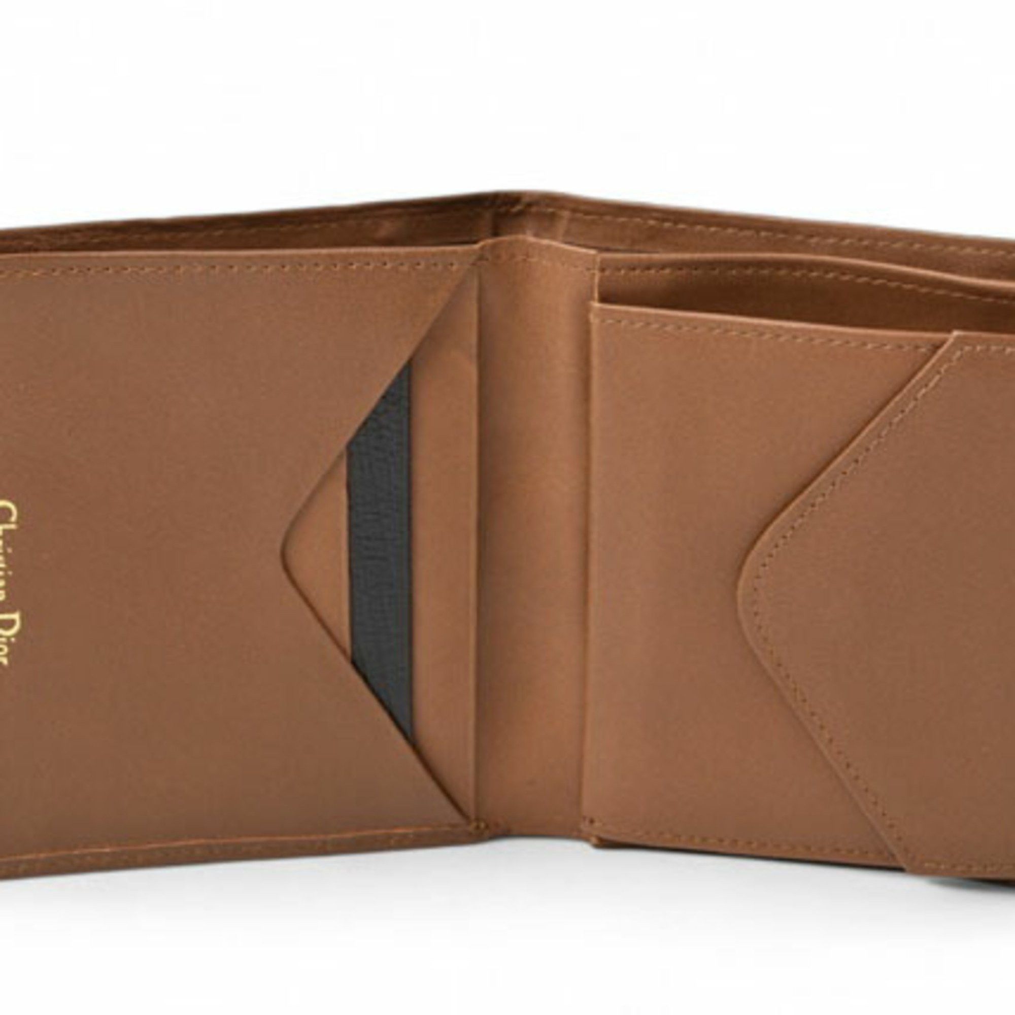 Dior Christian Dior Men's Bi-fold Black Brown Size ONE SIZE - 6 Thumbnail
