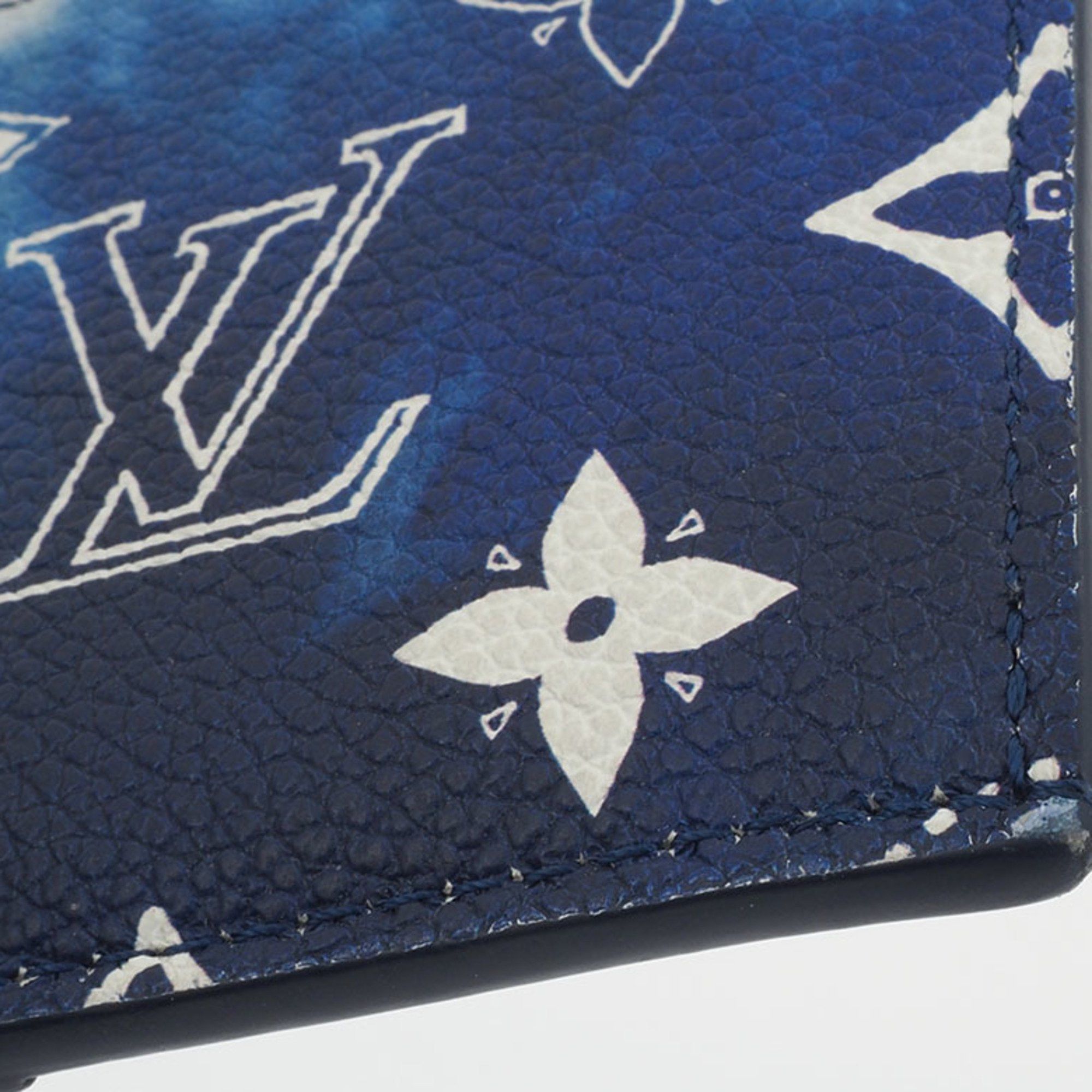 Louis Vuitton Louis Vuitton Coin Card Holder Case Blue M81432 Men's Monogram Bandana Canvas LOUIS VUITTON Size ONE SIZE - 4 Thumbnail