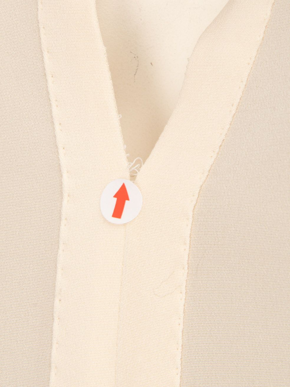 Loro Piana Cream Long Sleeve Silk Blouse Size XL / US 12-14 / IT 48-50 - 5 Thumbnail