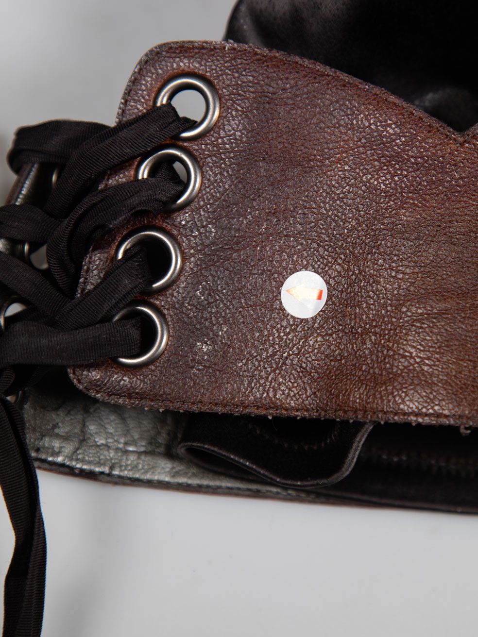Stella McCartney Brown Square Toe High Heel Boots Size US 7 / IT 37 - 14 Thumbnail
