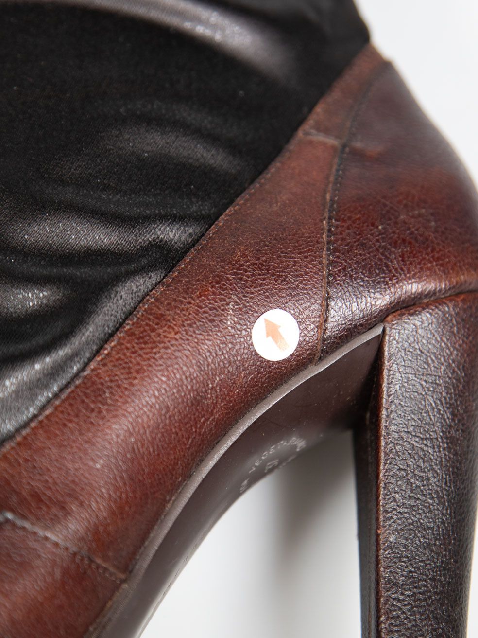 Stella McCartney Brown Square Toe High Heel Boots Size US 7 / IT 37 - 18 Thumbnail