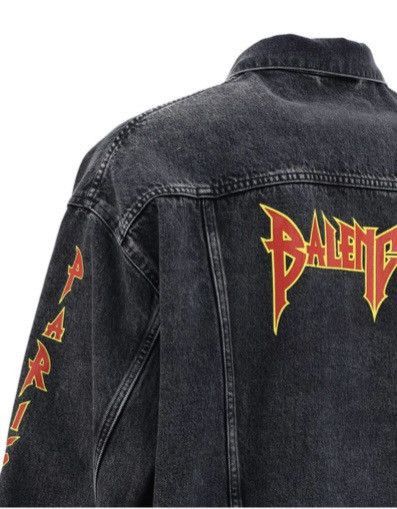 Balenciaga Metal Denim Jacket Size US L / EU 52-54 / 3 - 3 Thumbnail