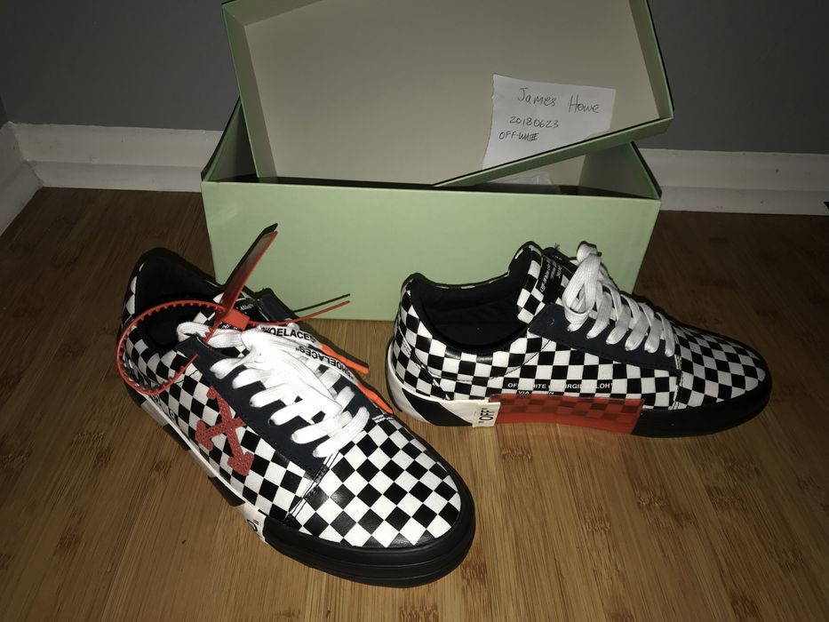 Off white vulc low checkered sales