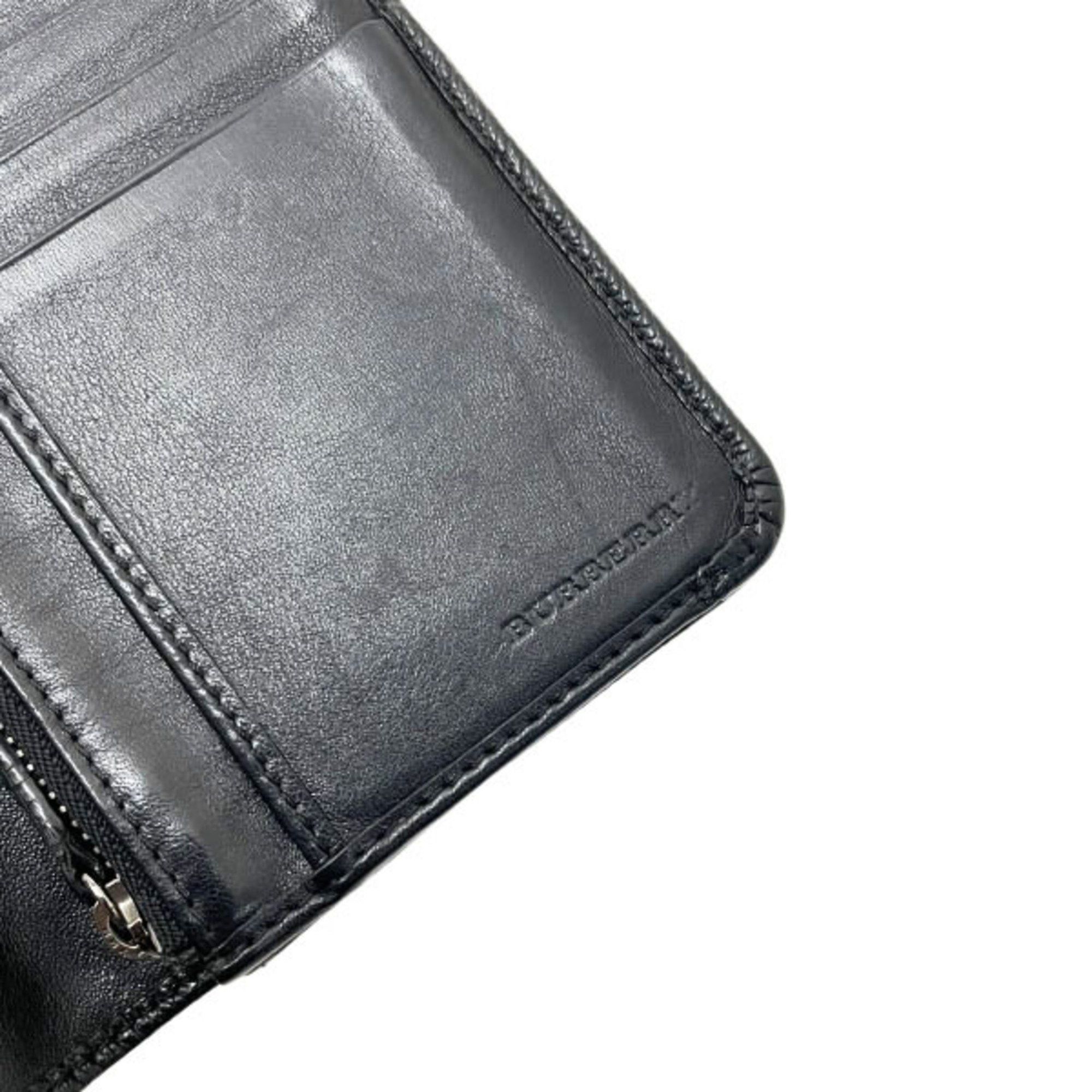 Burberry Burberry Leather Black BURBERRY Long Wallet Men's HH-13755 Size ONE SIZE - 10 Thumbnail