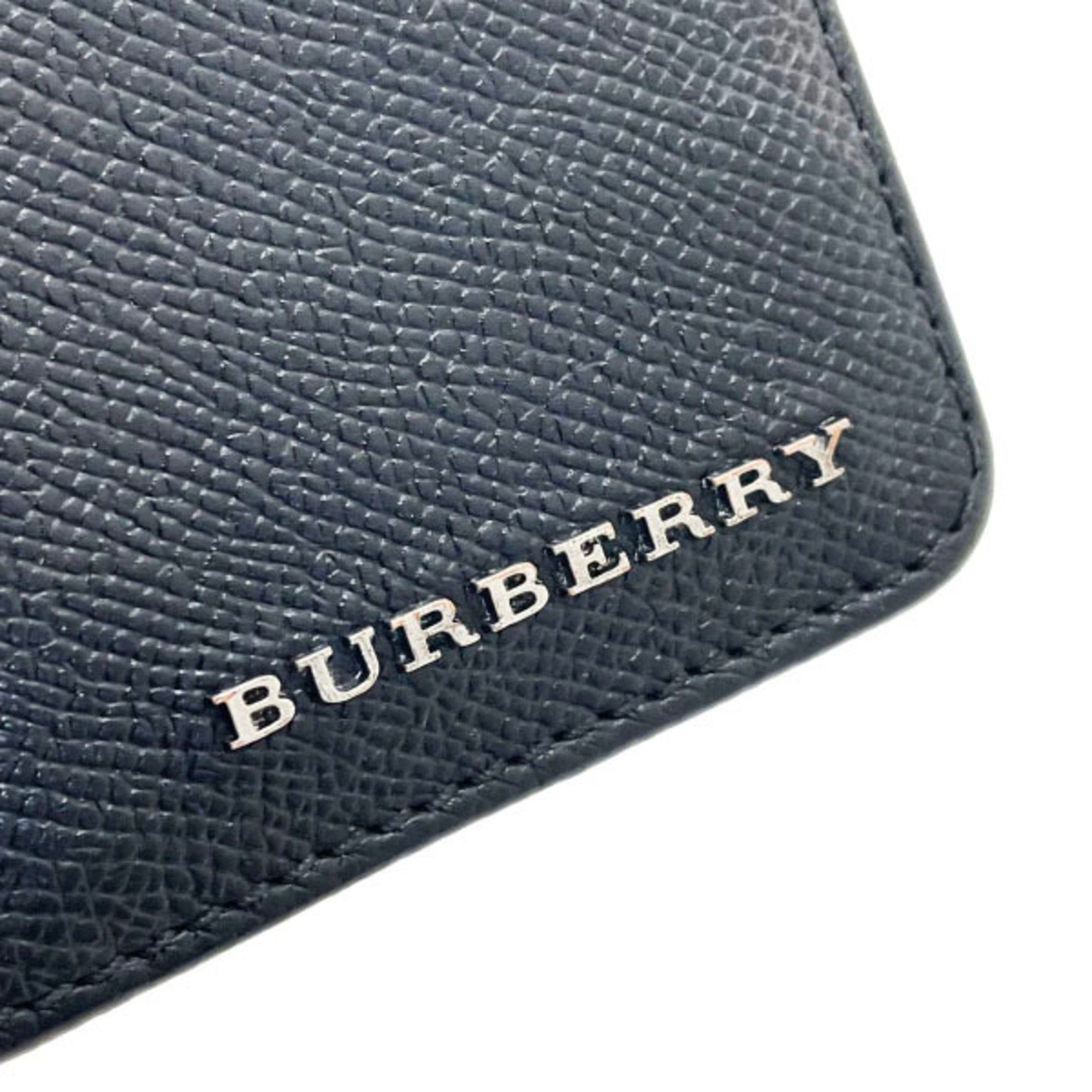 Burberry Burberry Leather Black BURBERRY Long Wallet Men's HH-13755 Size ONE SIZE - 5 Thumbnail