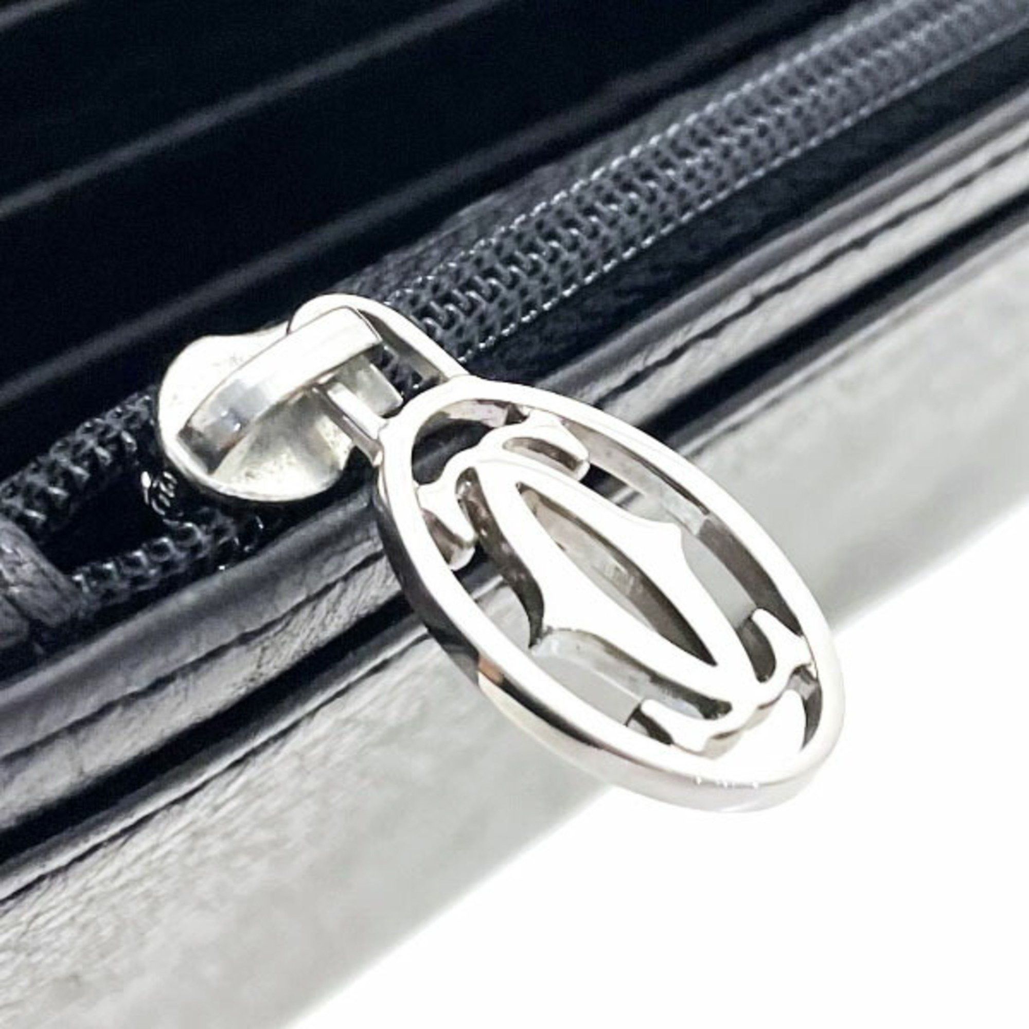 Cartier Cartier Long Wallet Marcello de Calf Leather Black L3001295 2C Stitch NN-13964 Size ONE SIZE - 11 Thumbnail