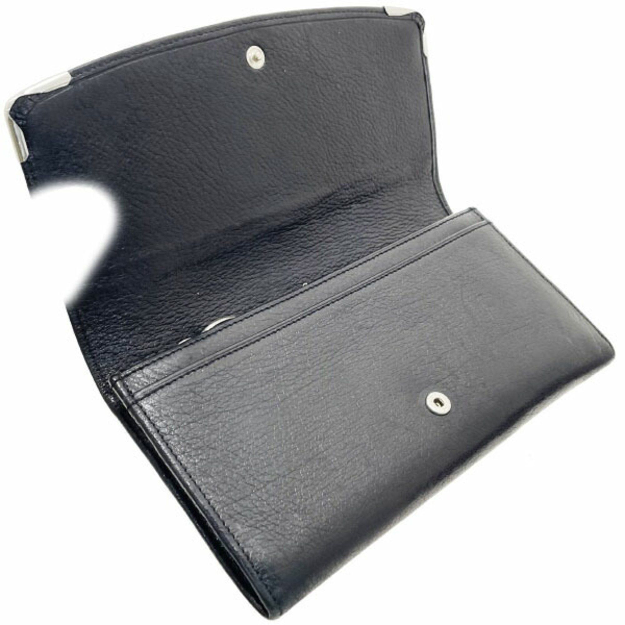 Cartier Cartier Long Wallet Marcello de Calf Leather Black L3001295 2C Stitch NN-13964 Size ONE SIZE - 8 Thumbnail