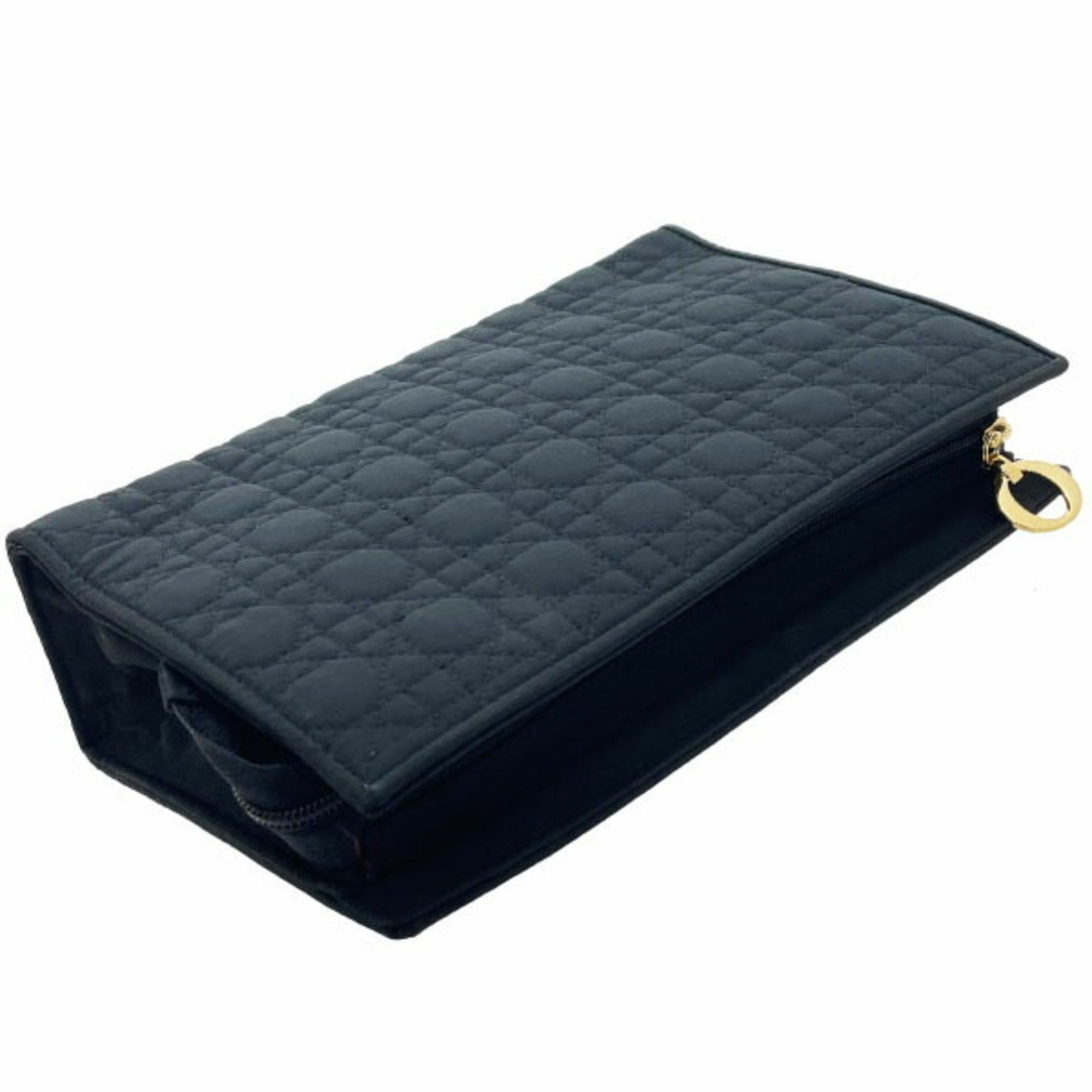Dior Christian Dior Pouch Cannage Nylon Black Stitch Tick C.Dior HH-13876 Size ONE SIZE - 5 Thumbnail