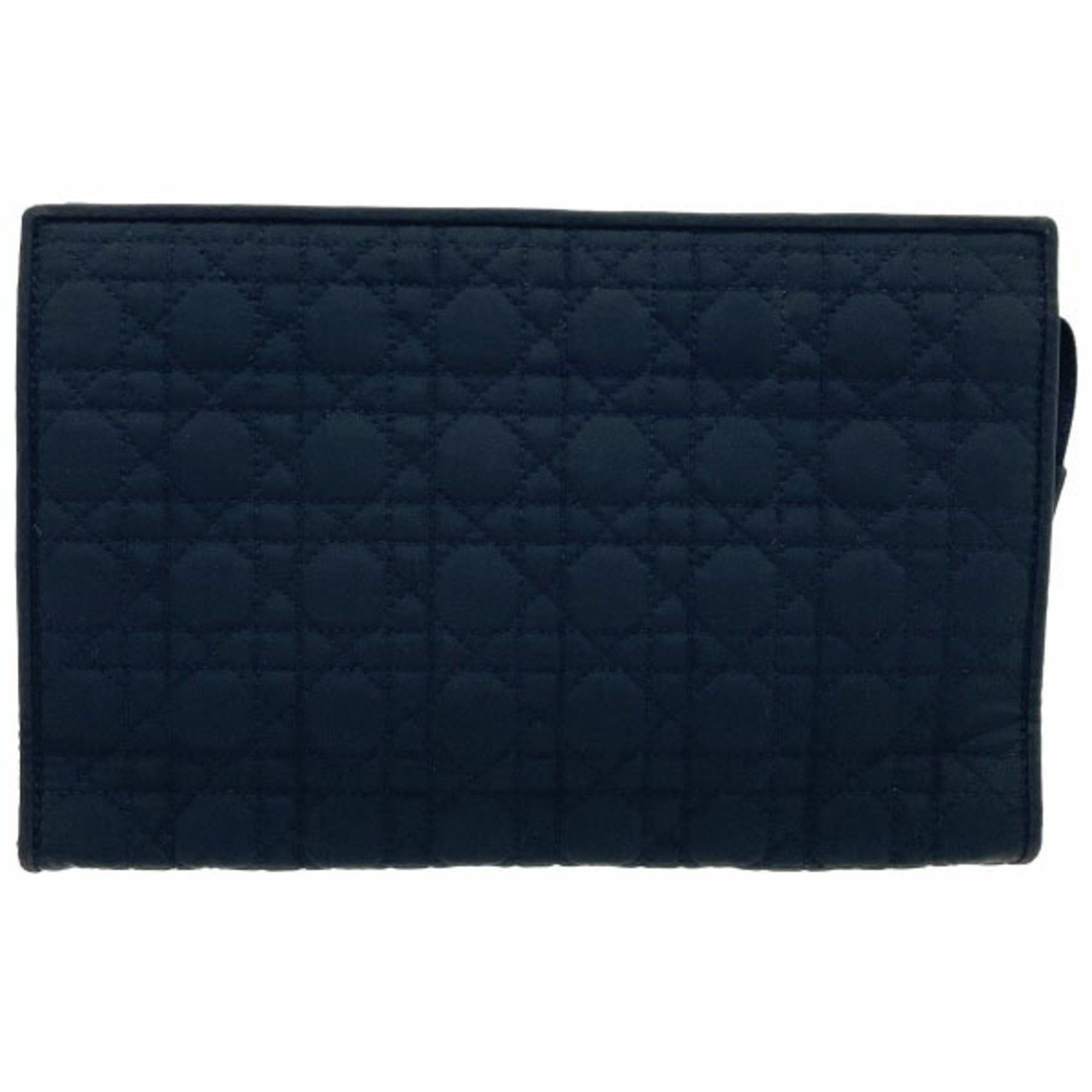 Dior Christian Dior Pouch Cannage Nylon Black Stitch Tick C.Dior HH-13876 Size ONE SIZE - 2 Thumbnail