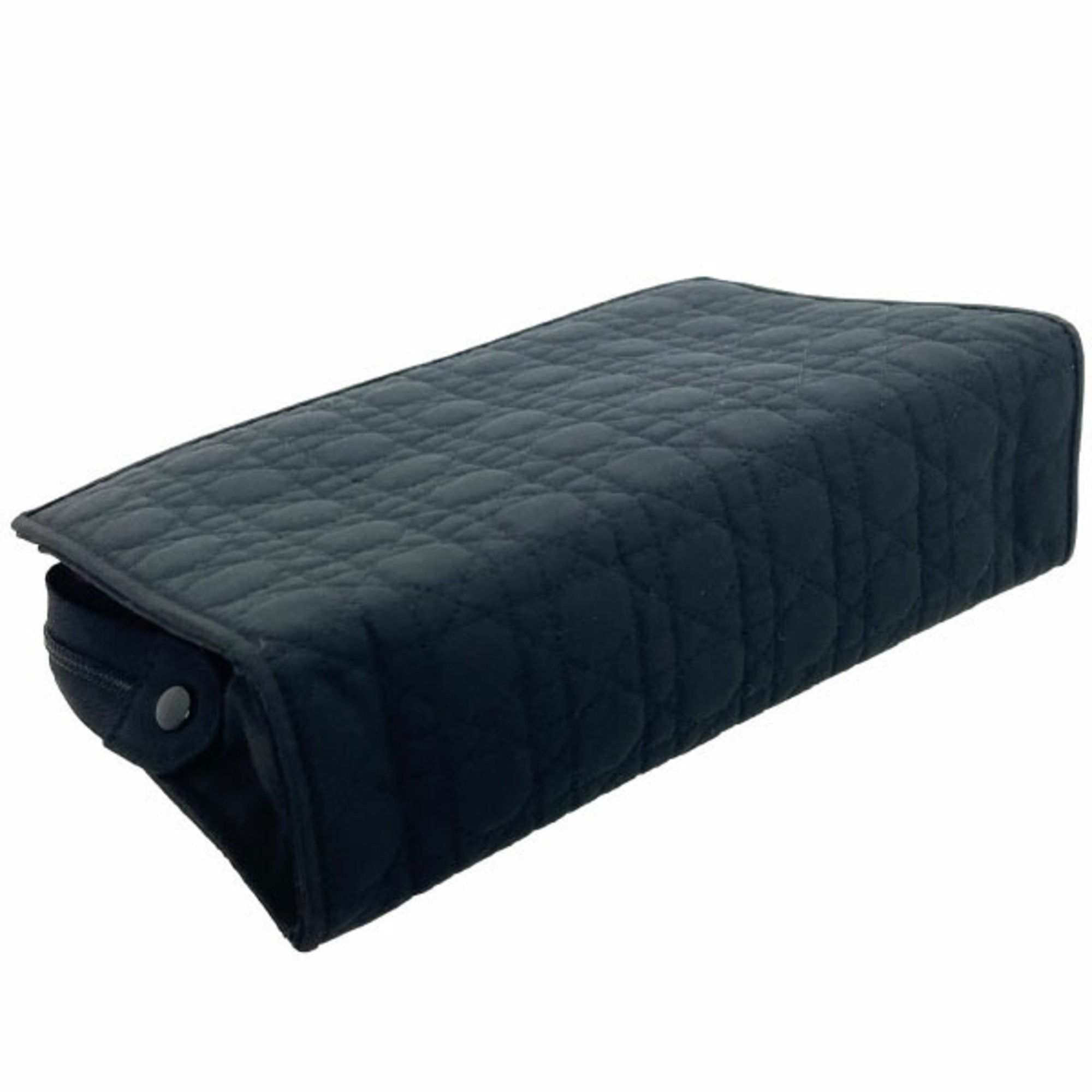 Dior Christian Dior Pouch Cannage Nylon Black Stitch Tick C.Dior HH-13876 Size ONE SIZE - 4 Thumbnail