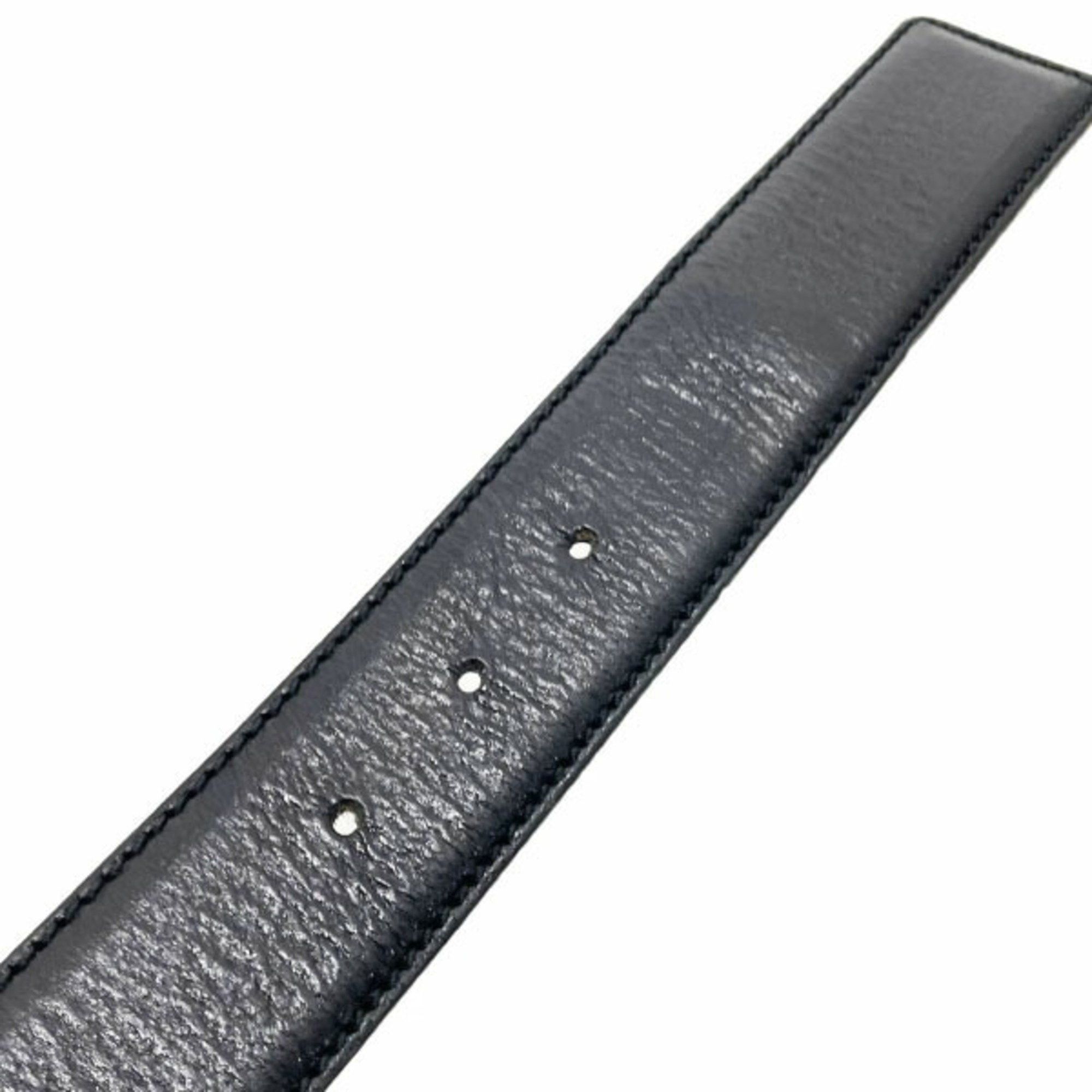 Gucci Gucci Belt Interlocking G Men's Leather Black Size 80cm 132211 GUCCI GG Mark ASK-13872 Size ONE SIZE - 6 Thumbnail