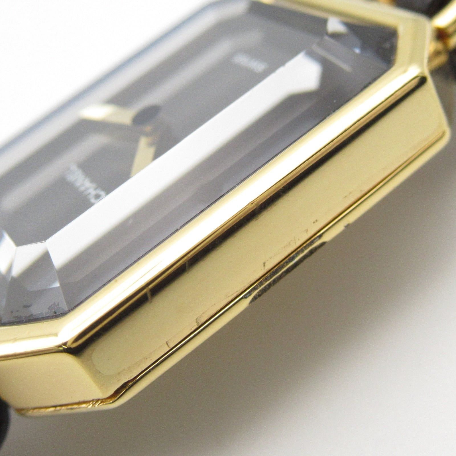 Chanel Chanel Premier M Women Watch Quartz Gp (Gold Plated) Leather Black Size ONE SIZE - 10 Thumbnail