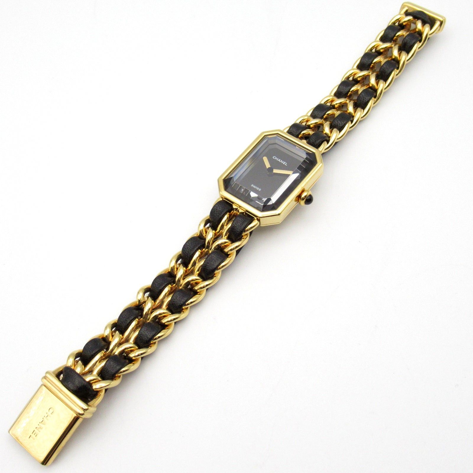 Chanel Chanel Premier M Women Watch Quartz Gp (Gold Plated) Leather Black Size ONE SIZE - 4 Thumbnail