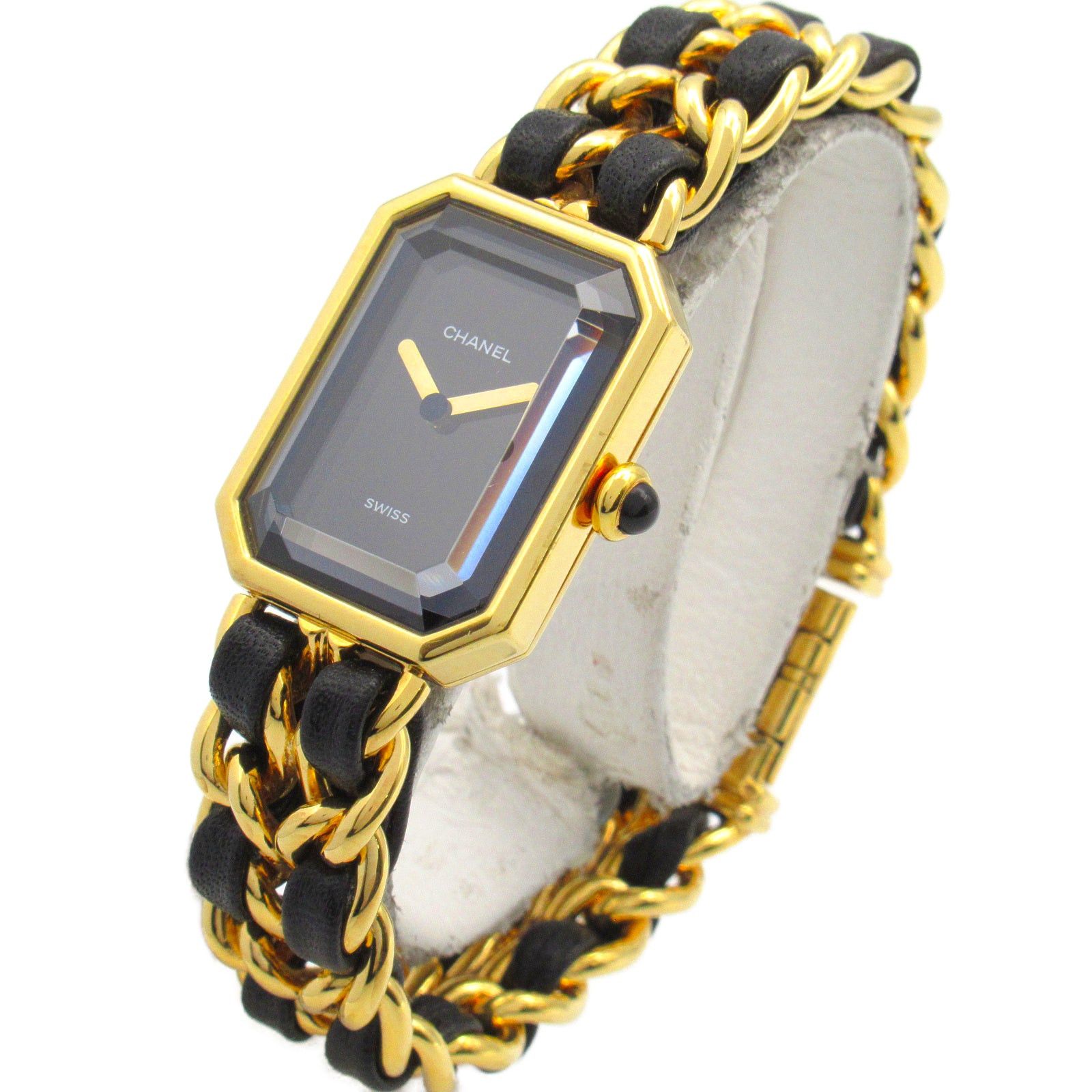 Chanel Chanel Premier M Women Watch Quartz Gp (Gold Plated) Leather Black Size ONE SIZE - 2 Thumbnail