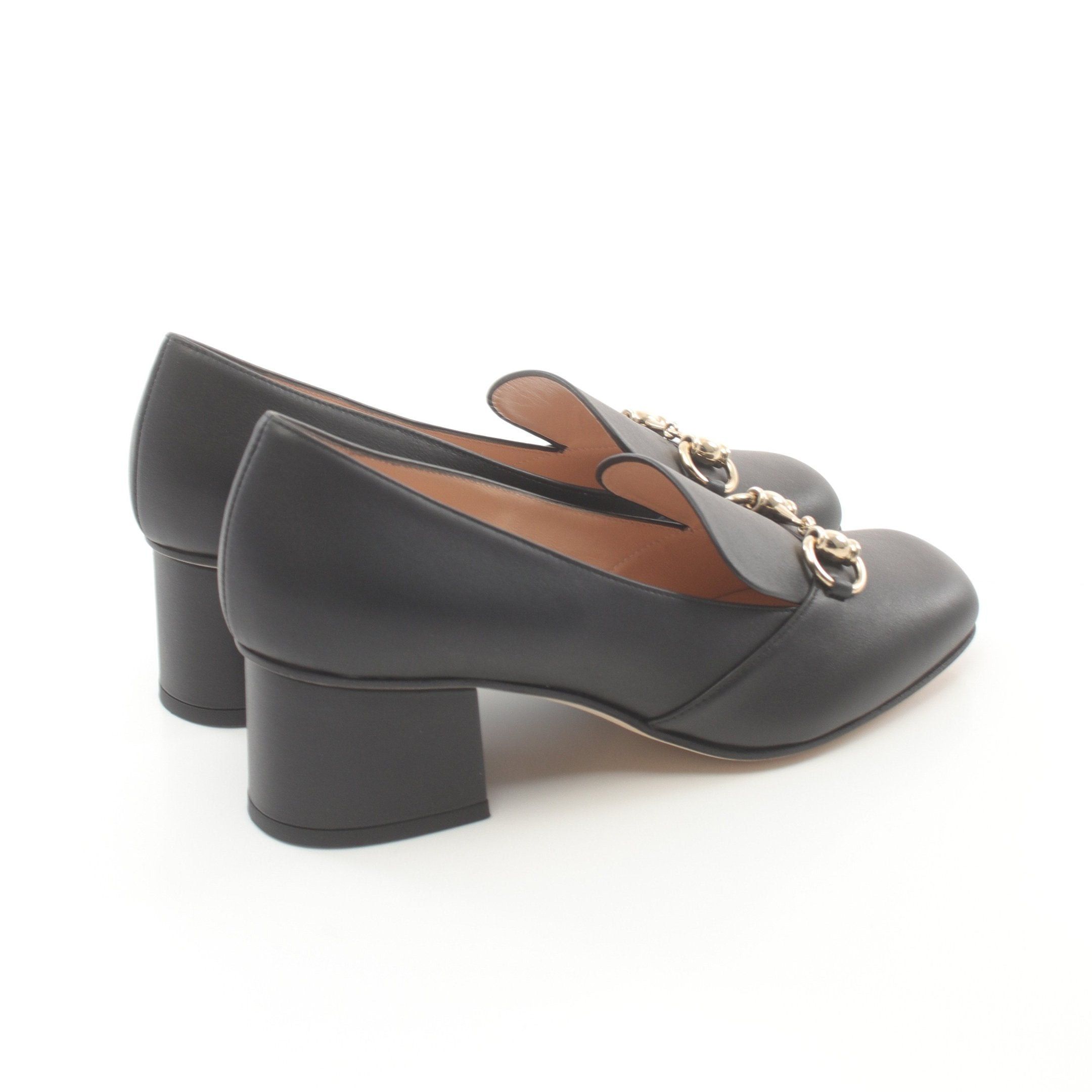 Gucci Gucci Horsebit Pumps Leather Black Size ONE SIZE - 2 Thumbnail