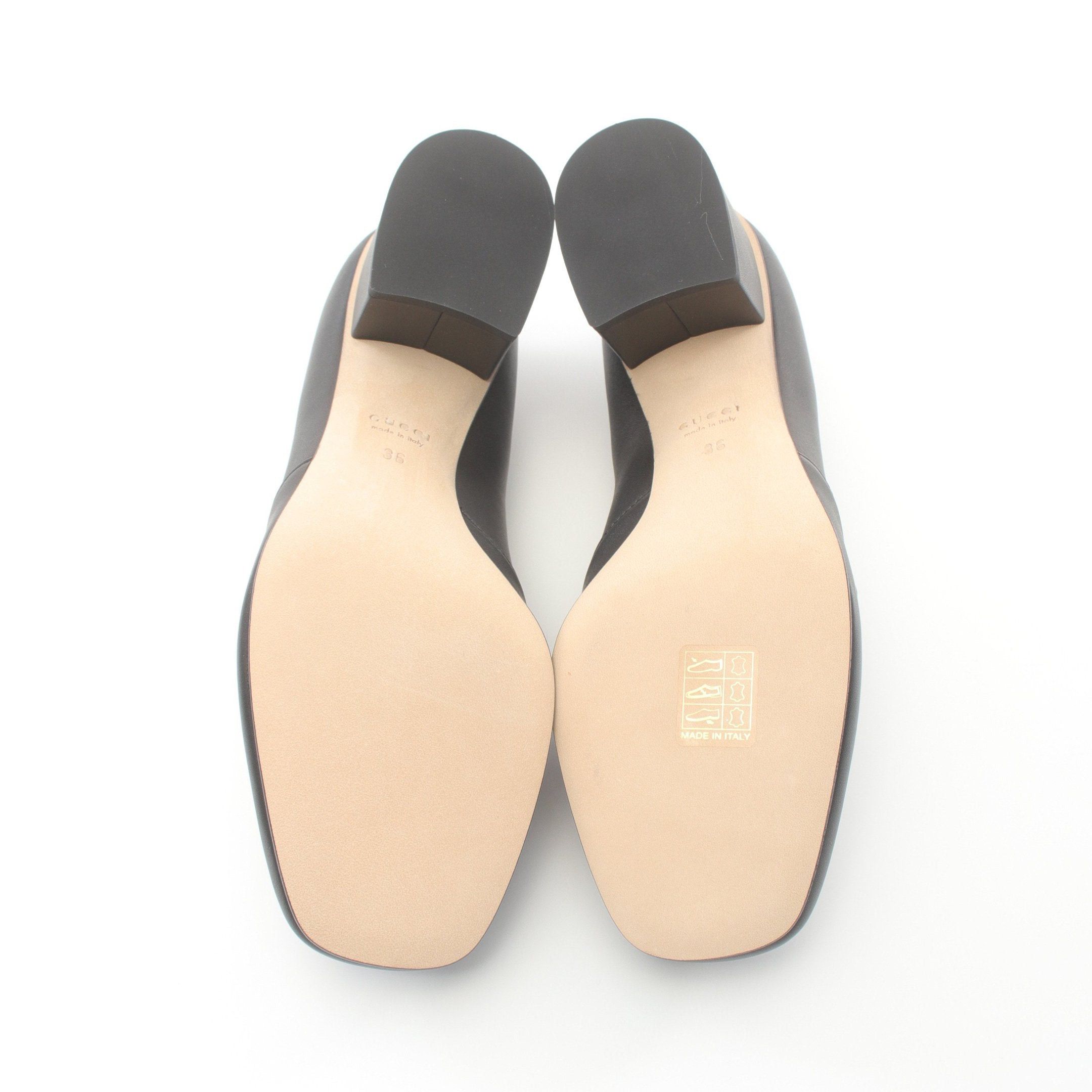 Gucci Gucci Horsebit Pumps Leather Black Size ONE SIZE - 4 Thumbnail