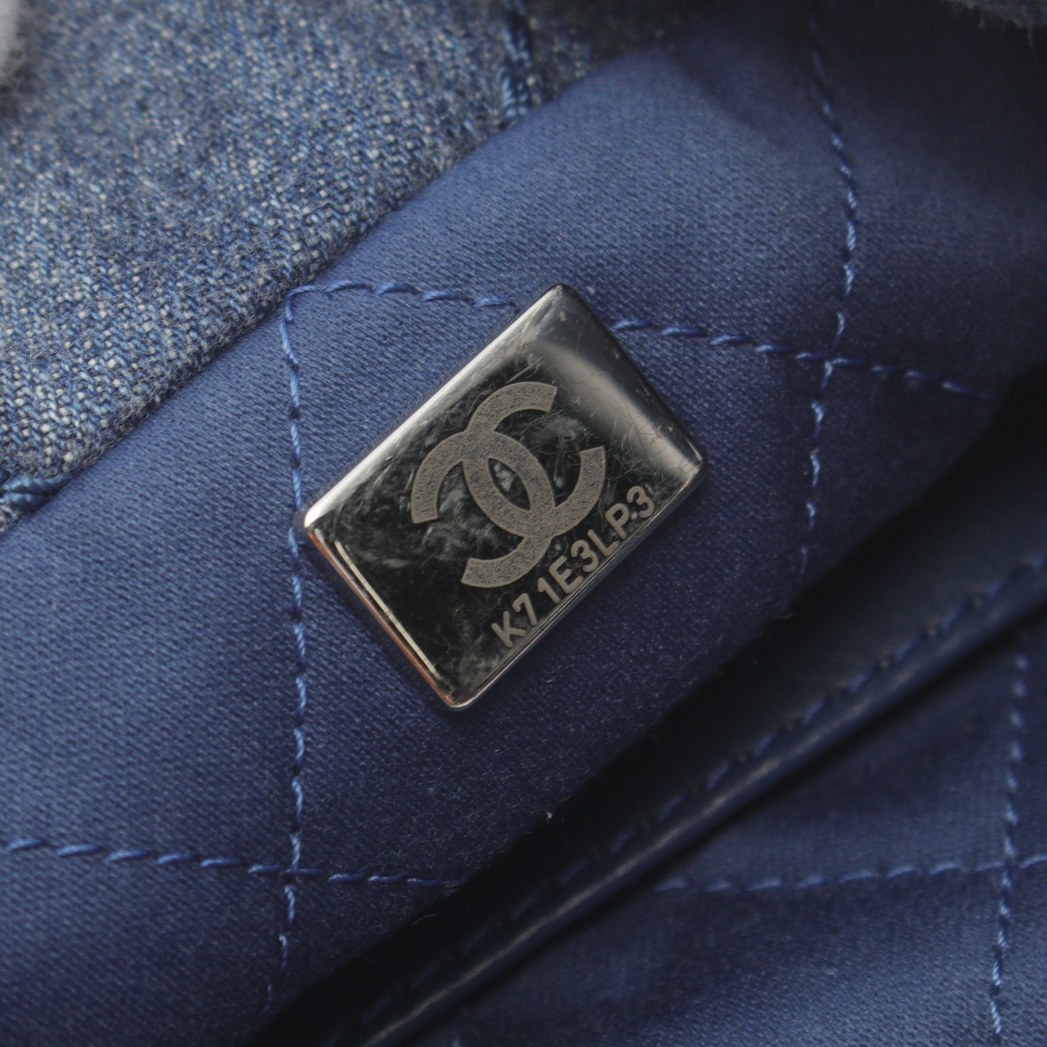 Chanel Chanel Chanel 22 Mini Chain Shoulder Bag Denim Indigo Blue Silver Hardware Size ONE SIZE - 5 Thumbnail