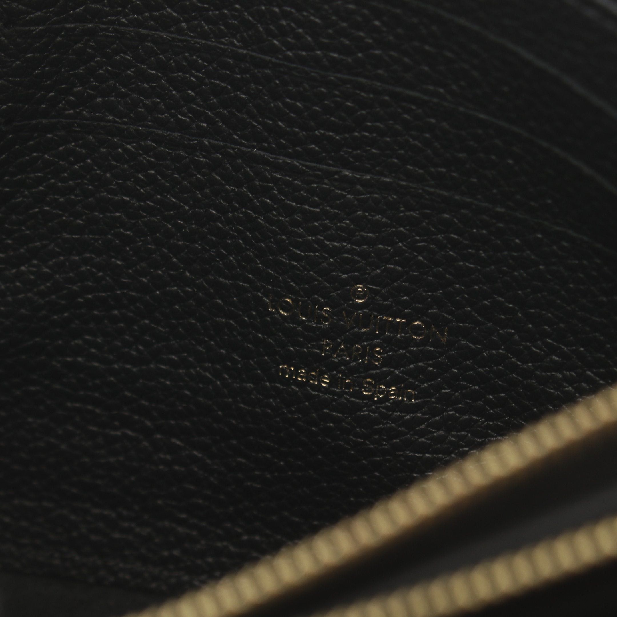 Louis Vuitton Louis Vuitton Pochette Double Monogram Empreinte Noir Chain Shoulder Bag Leather Black Size ONE SIZE - 4 Thumbnail