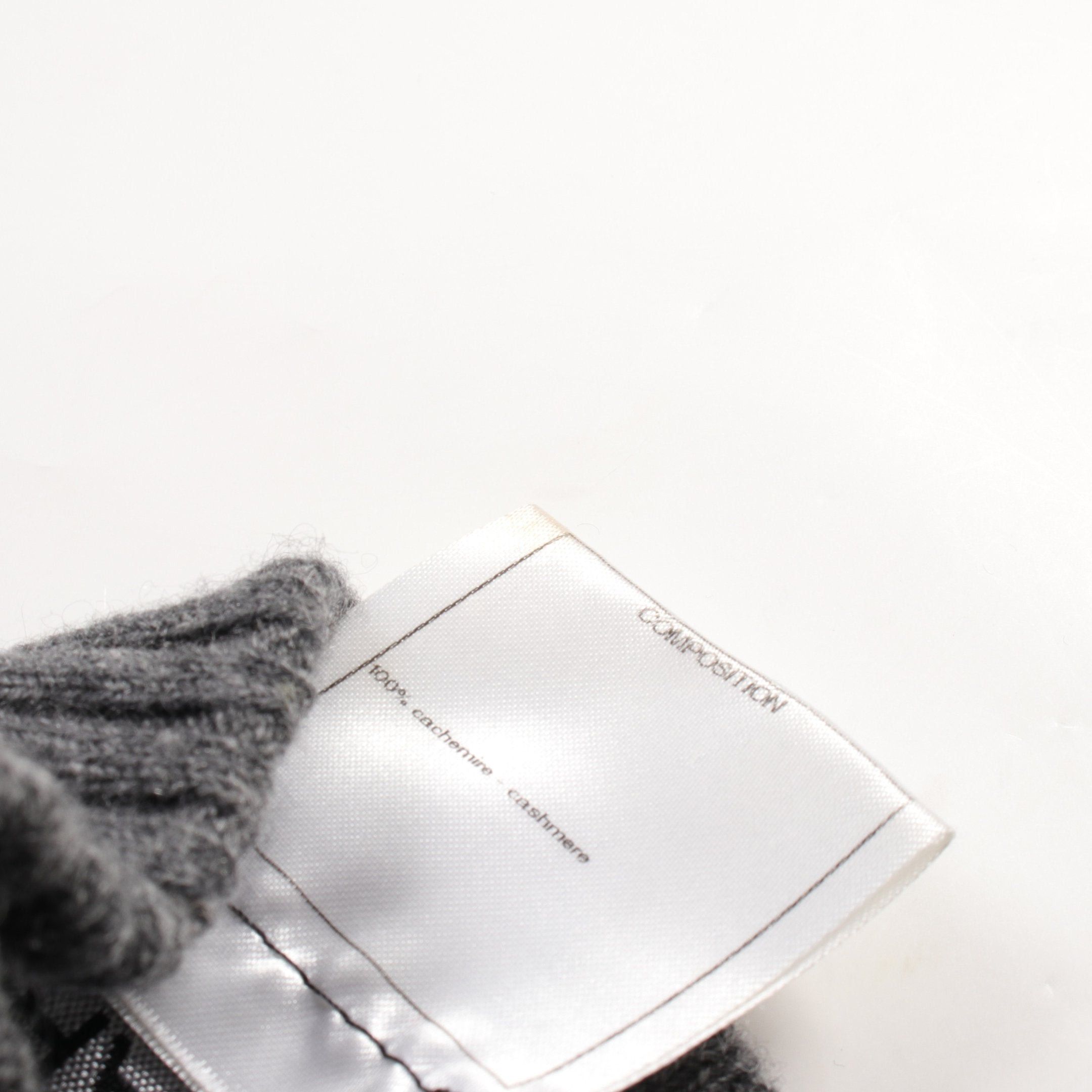 Chanel Chanel Coco Mark Knit Turtleneck Cashmere Gray Size ONE SIZE - 8 Thumbnail