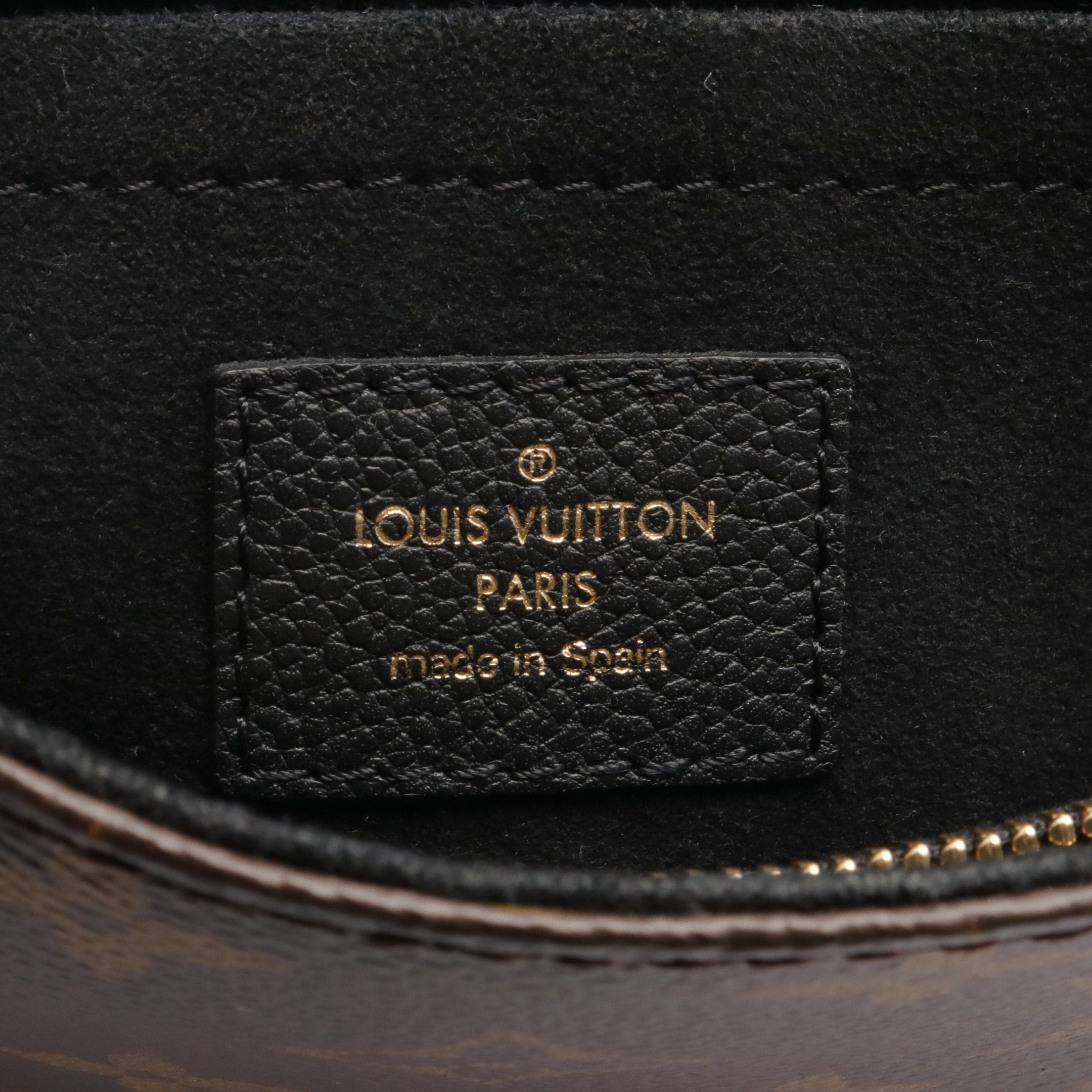 Louis Vuitton Louis Vuitton Sun Plasido Monogram Noir Chain Shoulder Bag Leather Brown Black Size ONE SIZE - 4 Thumbnail