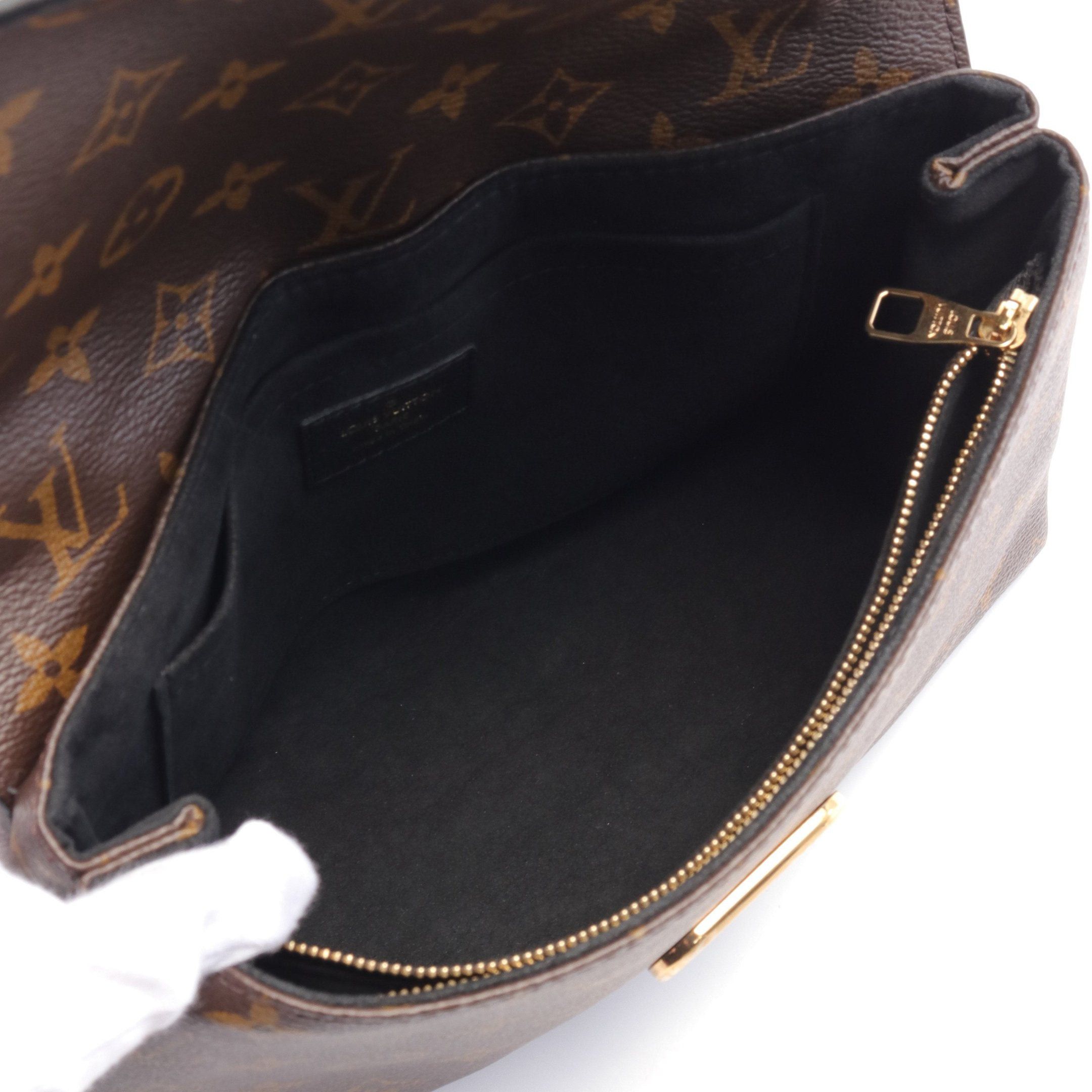 Louis Vuitton Louis Vuitton Sun Plasido Monogram Noir Chain Shoulder Bag Leather Brown Black Size ONE SIZE - 3 Thumbnail