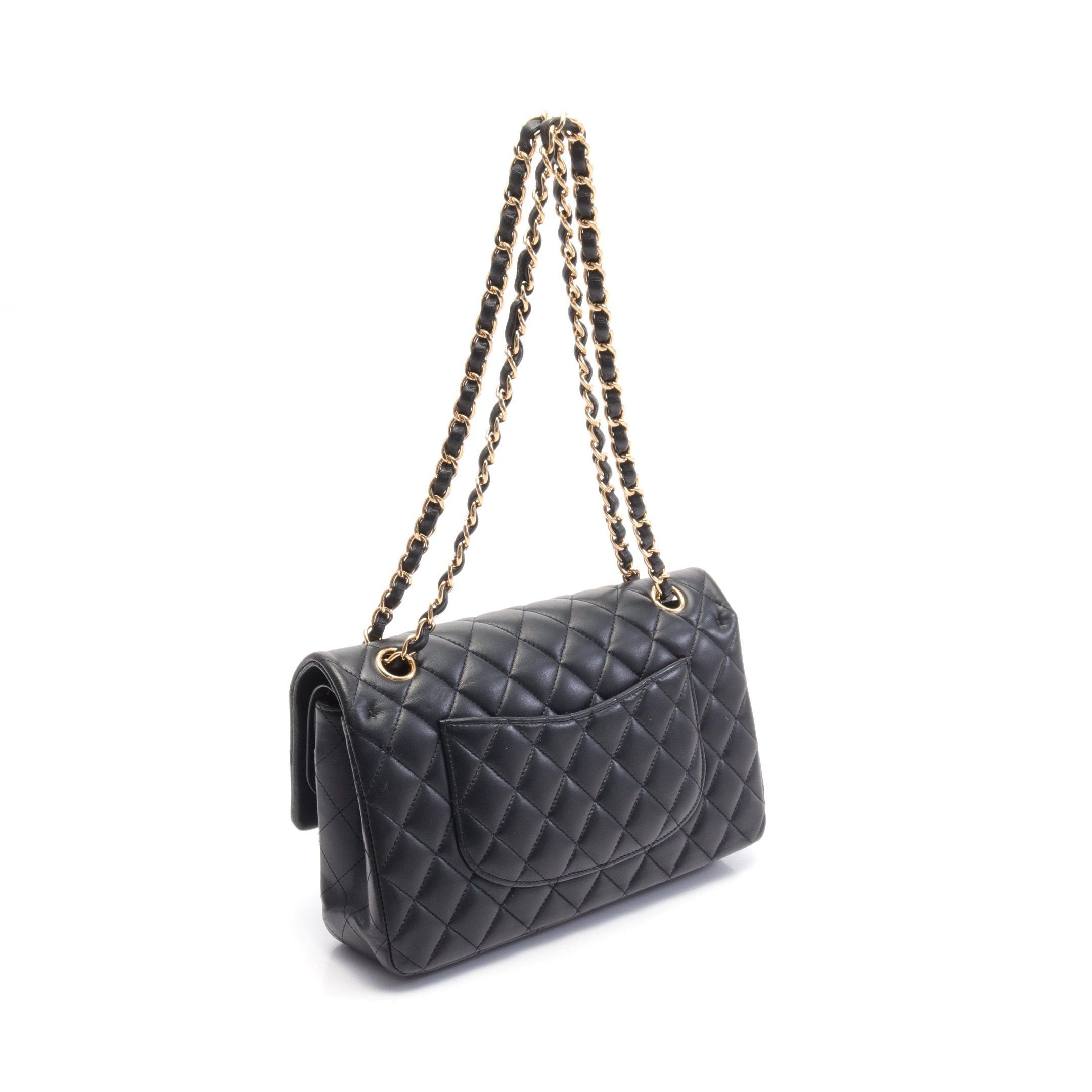 Chanel Chanel Matelasse Double Flap Chain Shoulder Bag Leather Black Gold Hardware Size ONE SIZE - 2 Thumbnail