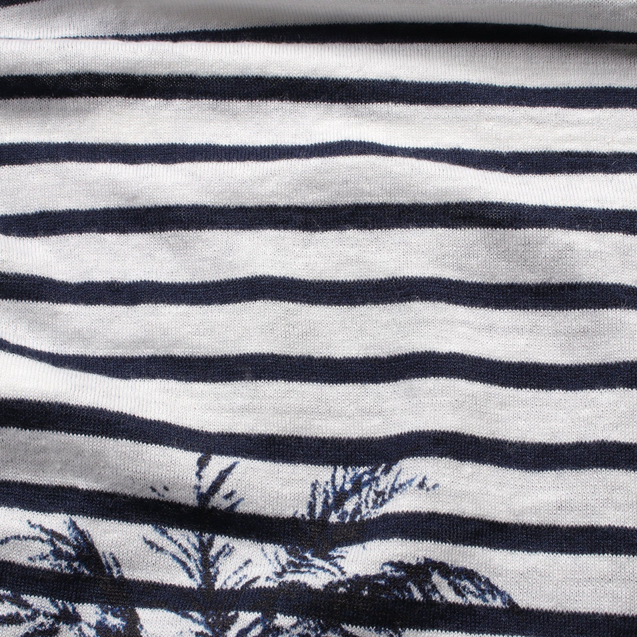 Dior Dior Cut And Sew Knit Short Sleeve Stripes Linen Cashmere Silk White Dark Navy Size ONE SIZE - 8 Thumbnail