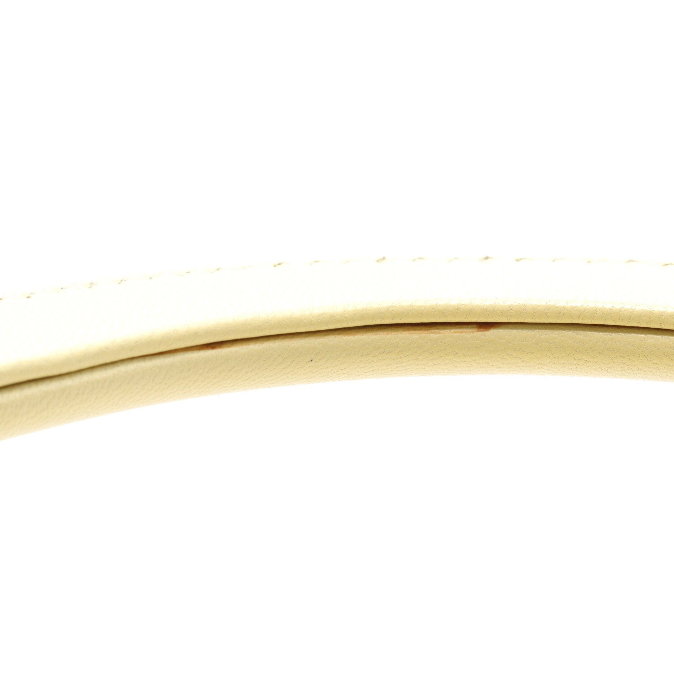 Dior Dior Lady Dior Canage Handbag Leather Light Yellow Size ONE SIZE - 5 Thumbnail