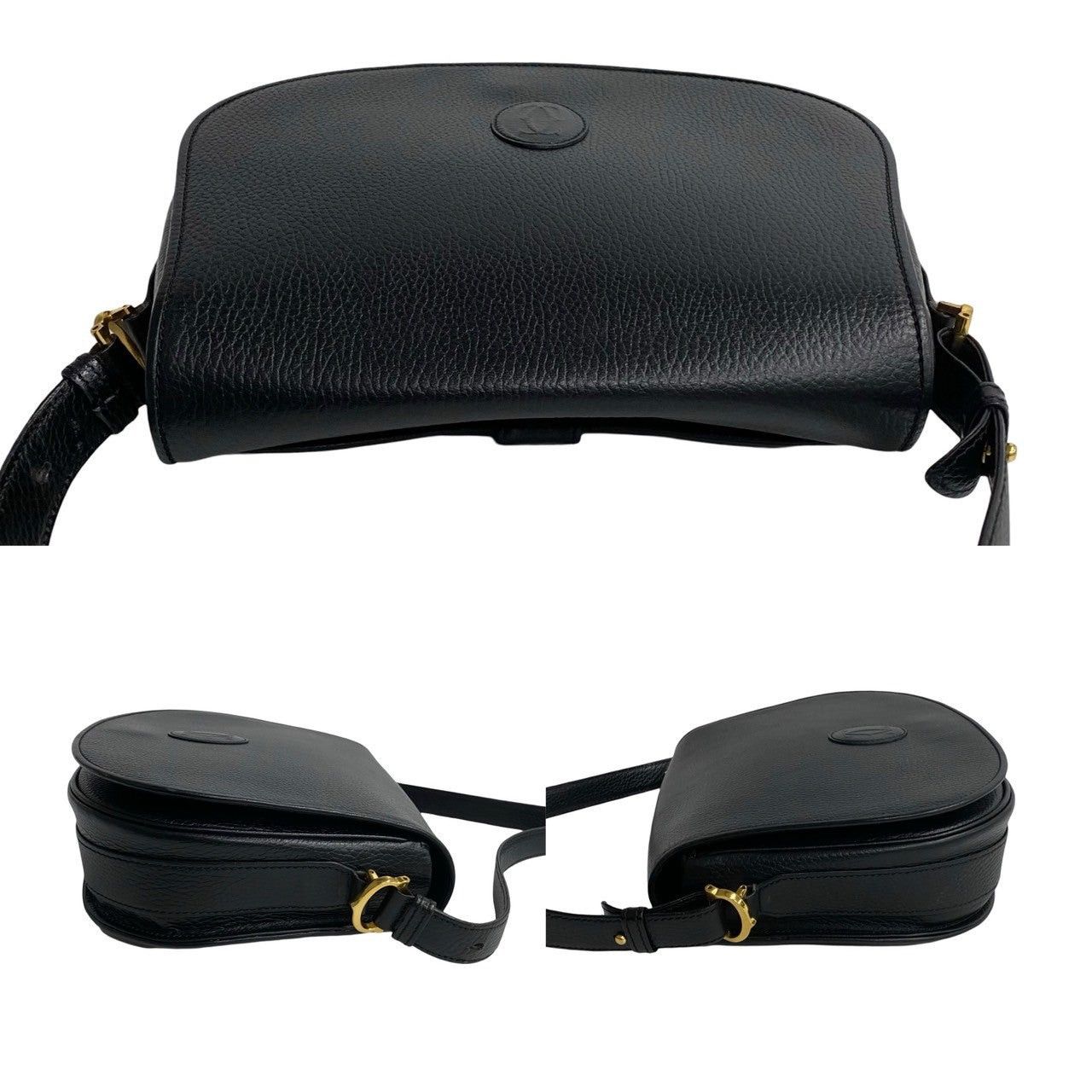 Cartier Cartier Shoulder Bag Black Leather Size ONE SIZE - 5 Thumbnail