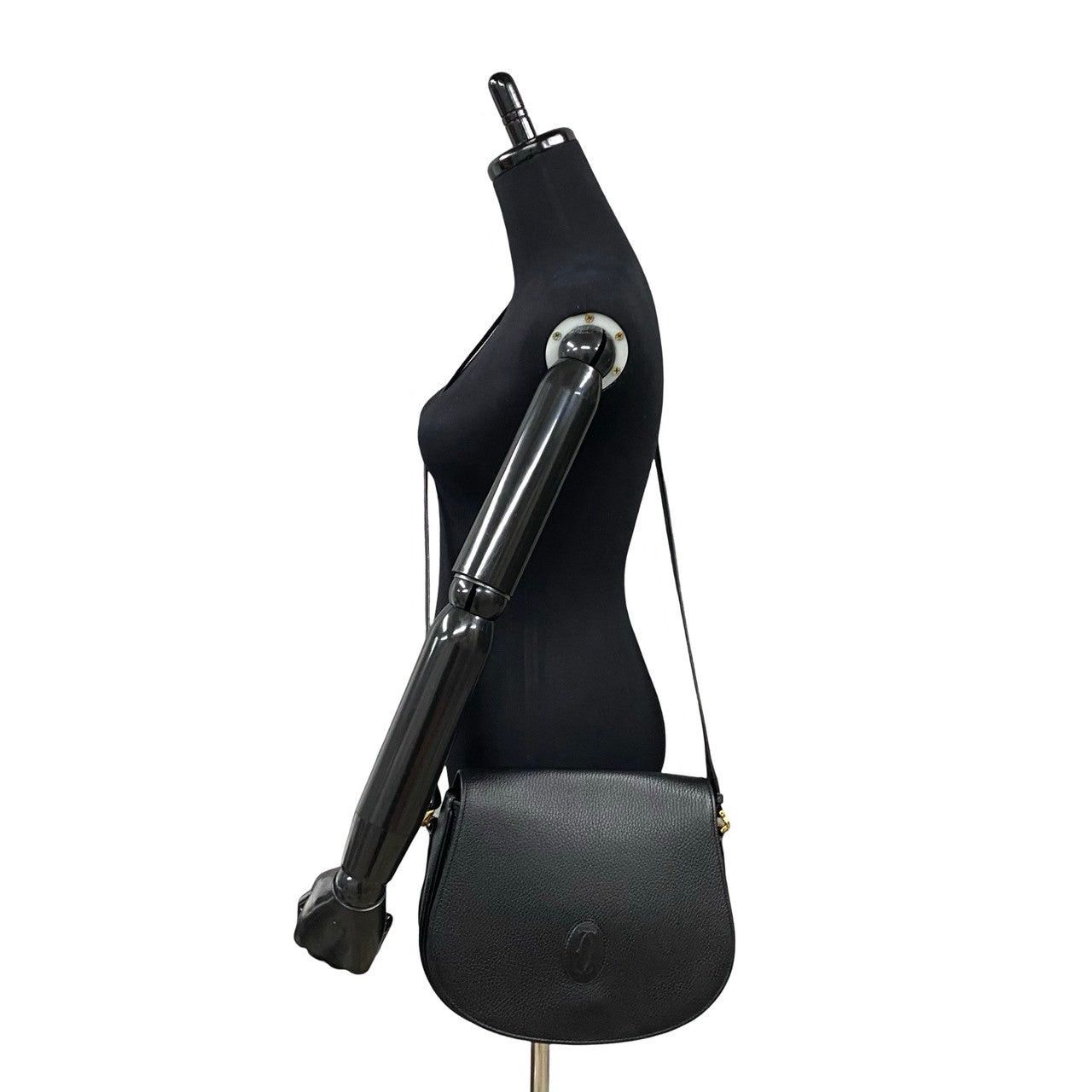 Cartier Cartier Shoulder Bag Black Leather Size ONE SIZE - 2 Thumbnail