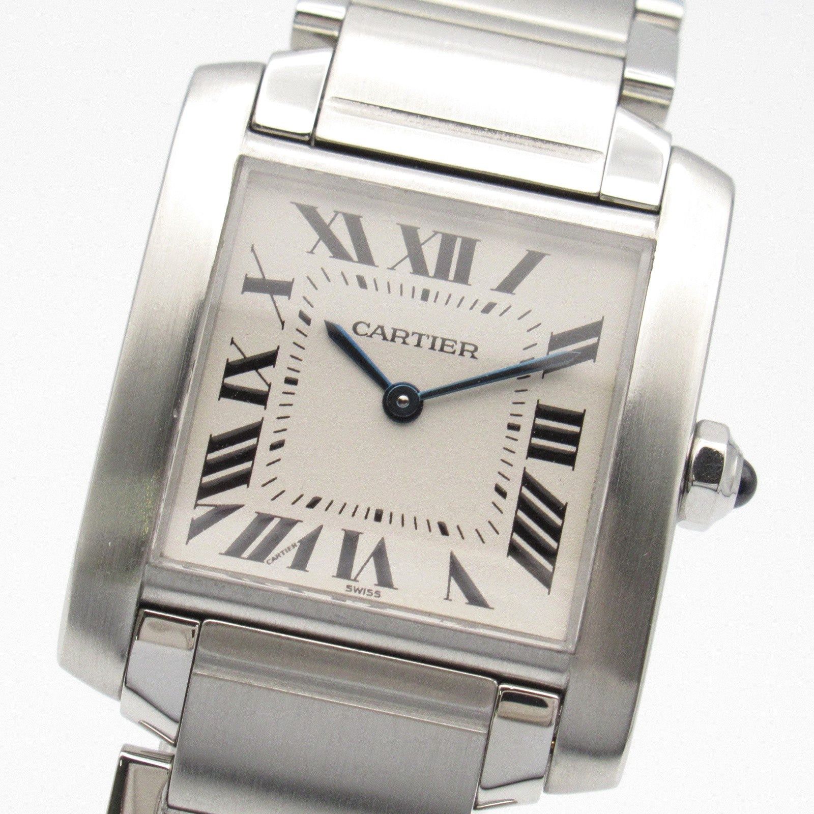 Cartier Cartier Tank Francaise Mm Boys Watch Quartz Stainless Steel Silver Size ONE SIZE - 3 Thumbnail